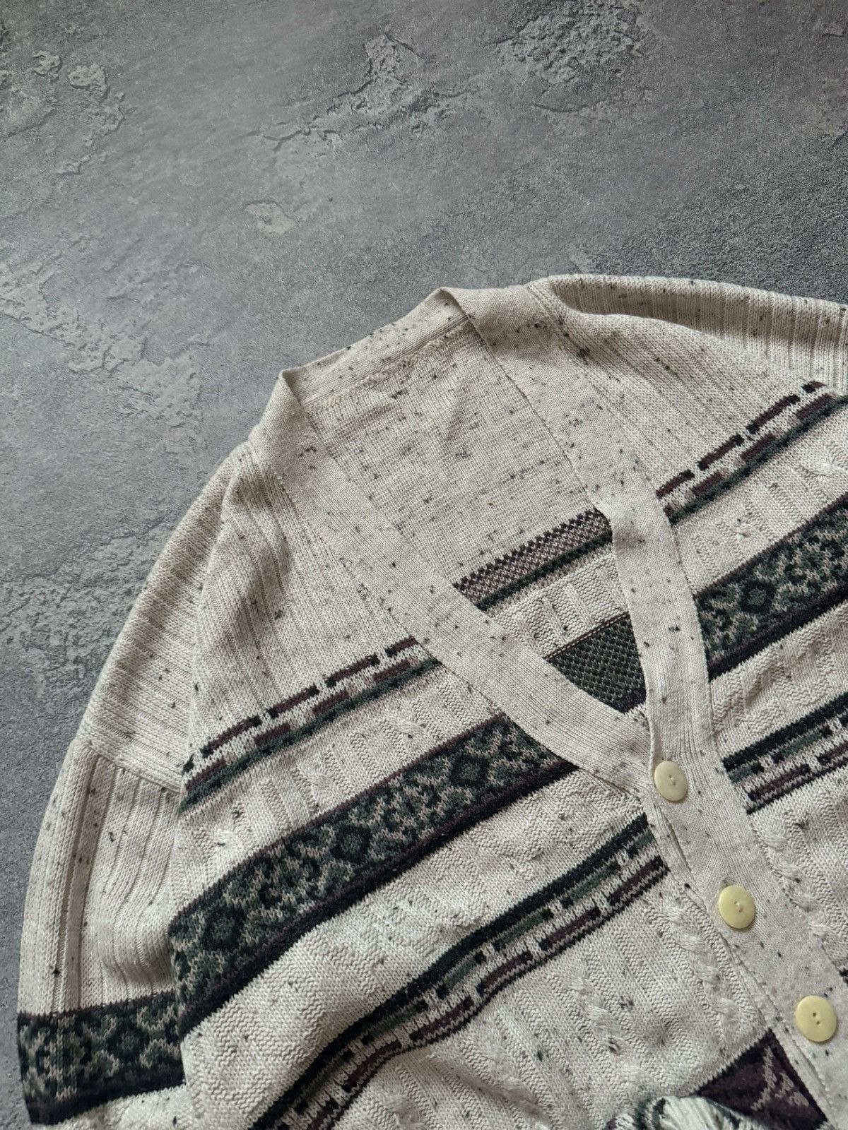 Japanese Brand × Vintage Coogi style Carlo colucci vintage cardigan knitwear sweater Size US XL / EU 56 / 4 - 2 Thumbnail