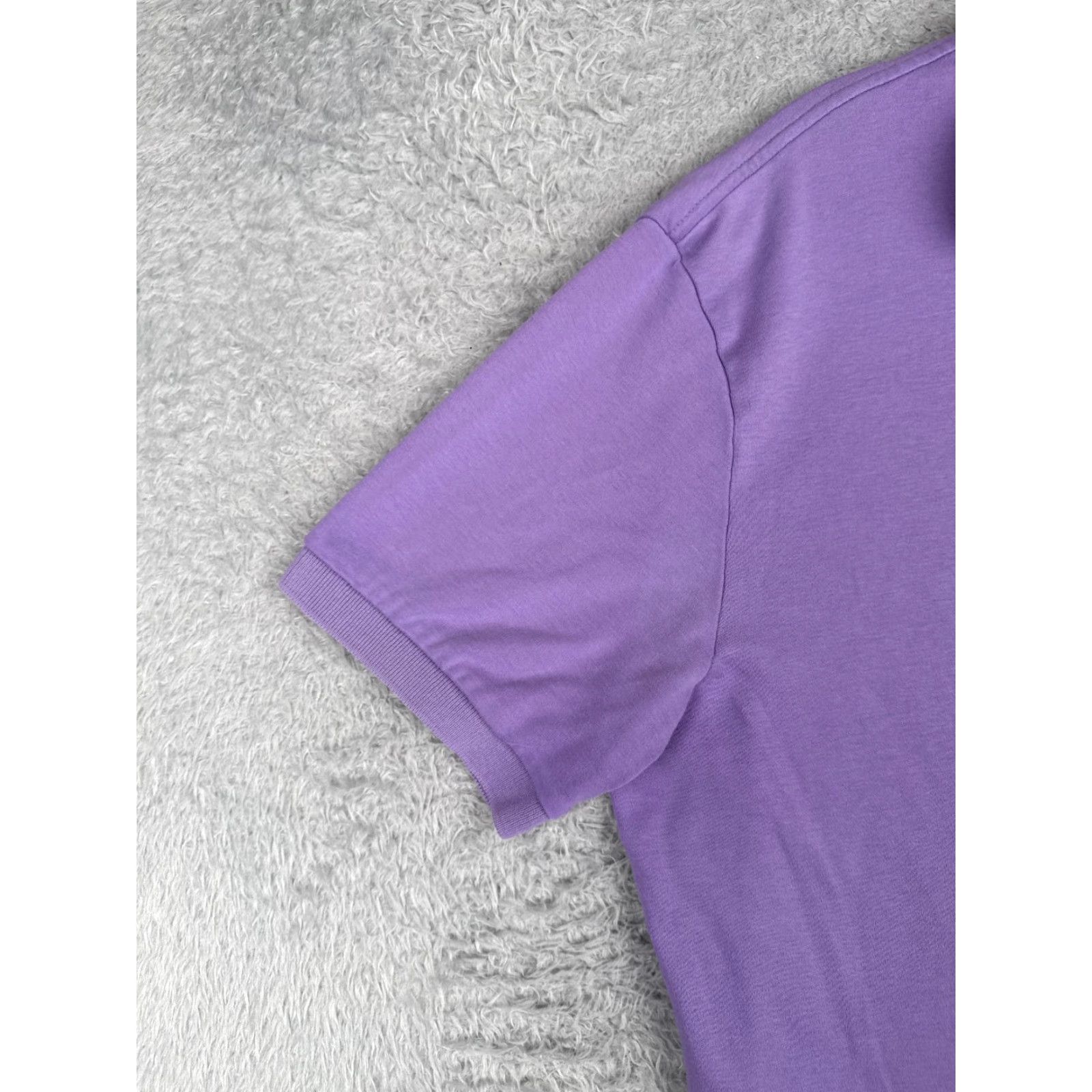 Ralph Lauren VINTAGE Ralph Lauren Shirt Mens Large Purple 100% Cotton Short Sleeve Polo Casual/Workwear 40 in Chest Men’s Size US L / EU 52-54 / 3 - 3 Thumbnail