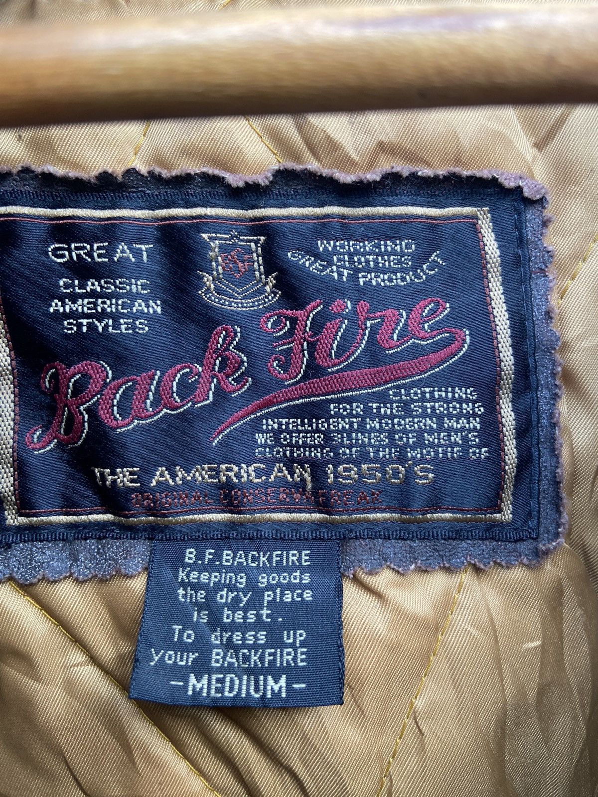 Huntington 🔥 Vintage 50s Vintage Back Fire jacket wool outdoor jacket Size US L / EU 52-54 / 3 - 12 Thumbnail