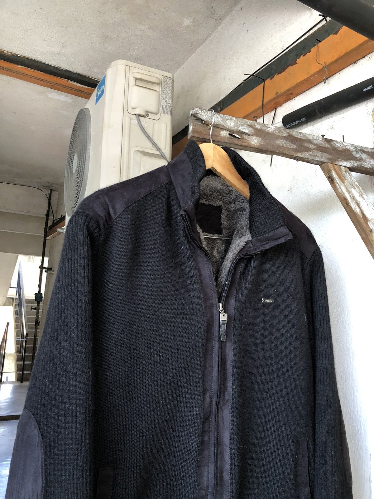 Lacoste Lacoste Knit Sherpa Zip Up Jacket For Winter Size US M / EU 48-50 / 2 - 6 Thumbnail