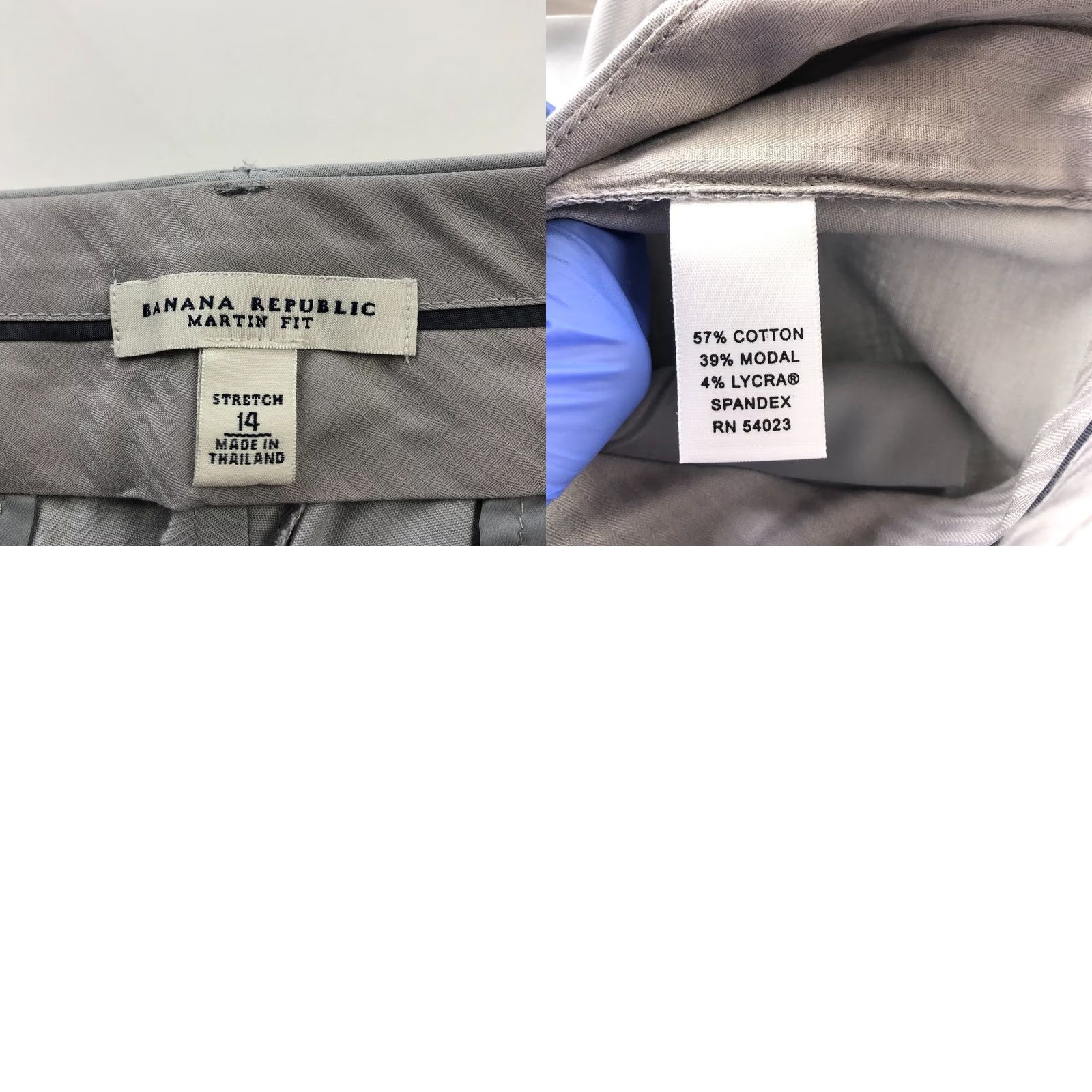 Banana Republic Banana Republic Martin Fit 14 (Fit 36W 32L) Mid Rise Cotton Dress Pants Gray Size 36" / US 14 / IT 50 - 8 Thumbnail