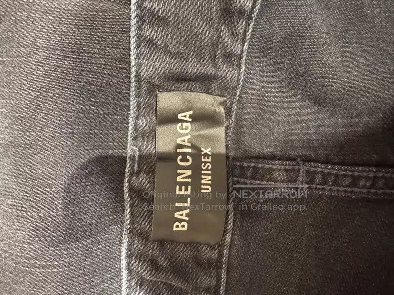 Balenciaga Balenciaga size S Drawstring Wide Leg Destroyed Denim Pant Size US 27 - 6 Thumbnail