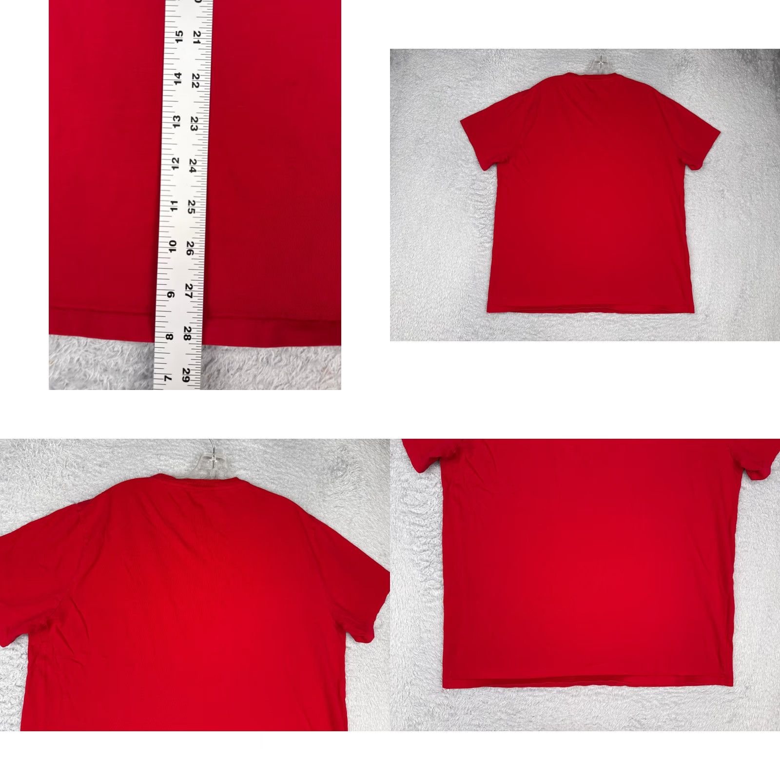 Polo Ralph Lauren Polo Ralph Lauren Shirt Men XL Red Crew Neck Cotton Slim Embroidered Logo One Word: T-Shirt - Men / All Seasons / Designer / Sports Size US XL / EU 56 / 4 - 9 Thumbnail