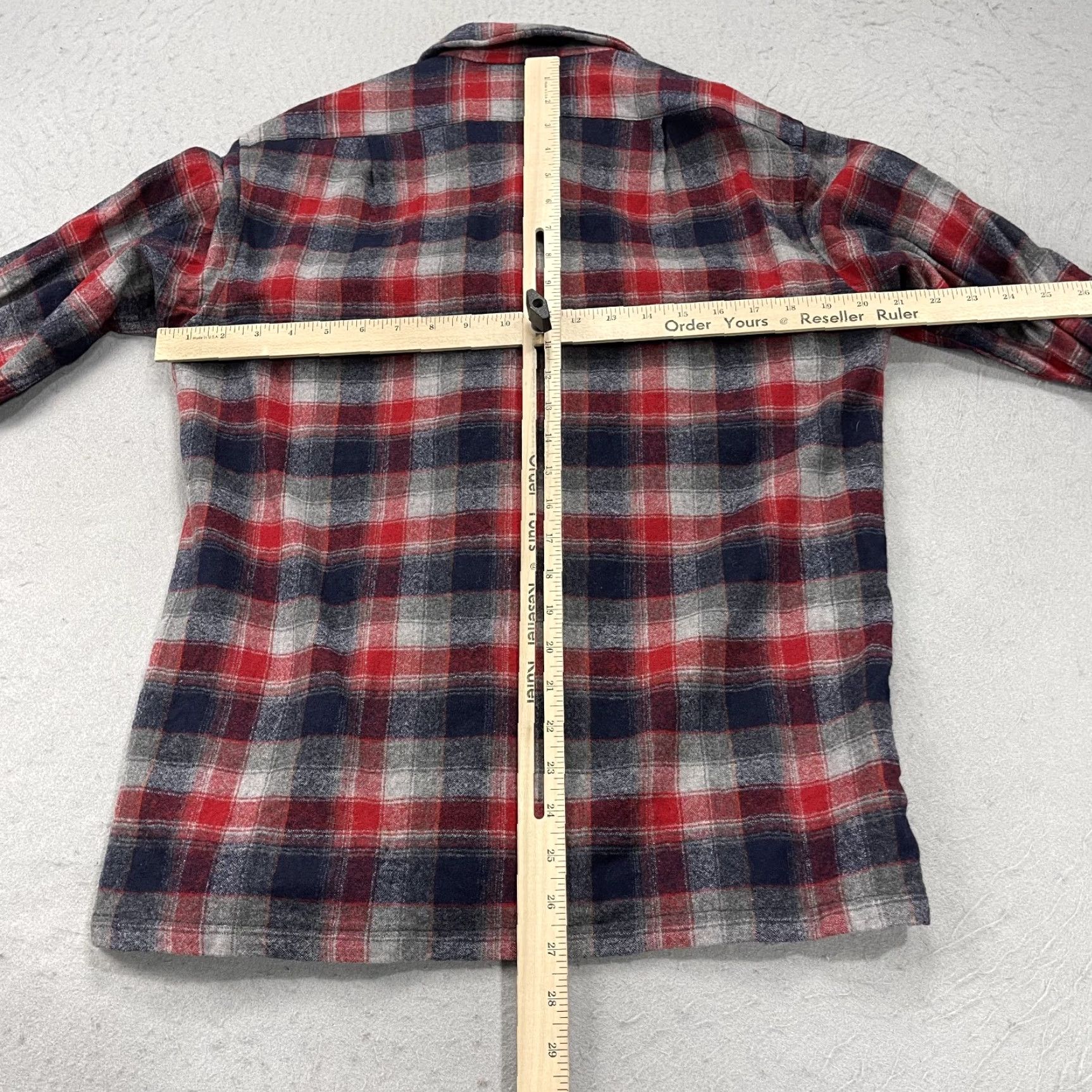 Pendleton VINTAGE Pendleton Board Shirt Mens M Red Blue Plaid Wool Flannel Button-Up Casual Travel USA 90s Mens Size US M / EU 48-50 / 2 - 6 Thumbnail