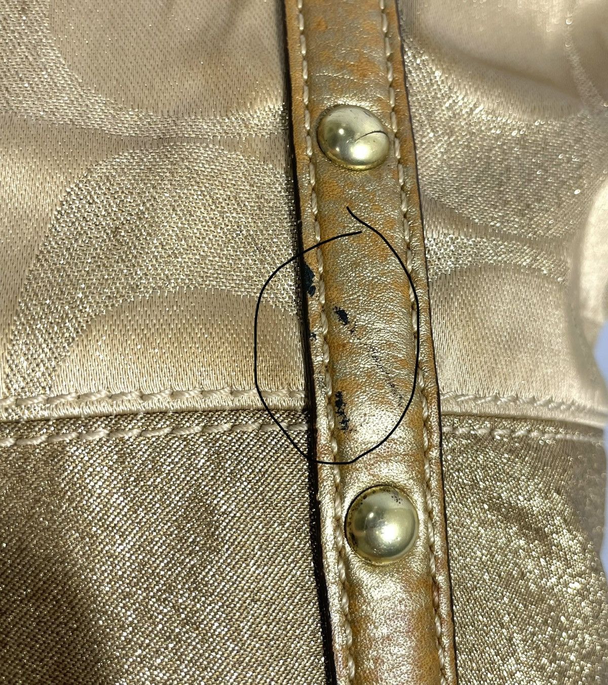 Coach Vintage Satin Monogram Handbag Size ONE SIZE - 16 Thumbnail