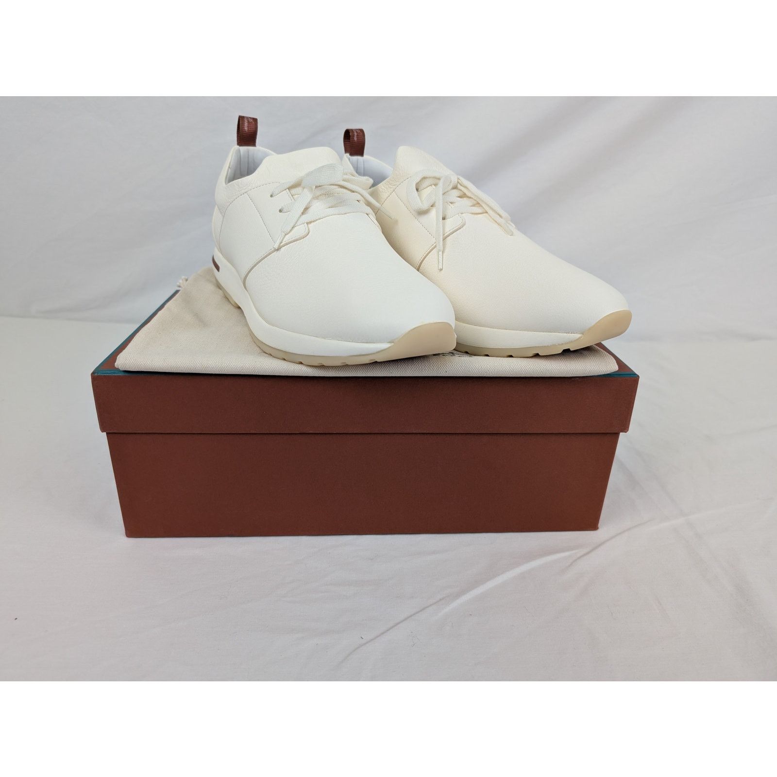 Loro Piana o1rshd1 360 LP Flexy Walk Man Metal Free Deer Sneakers White Size US 11 / EU 44 - 11 Thumbnail