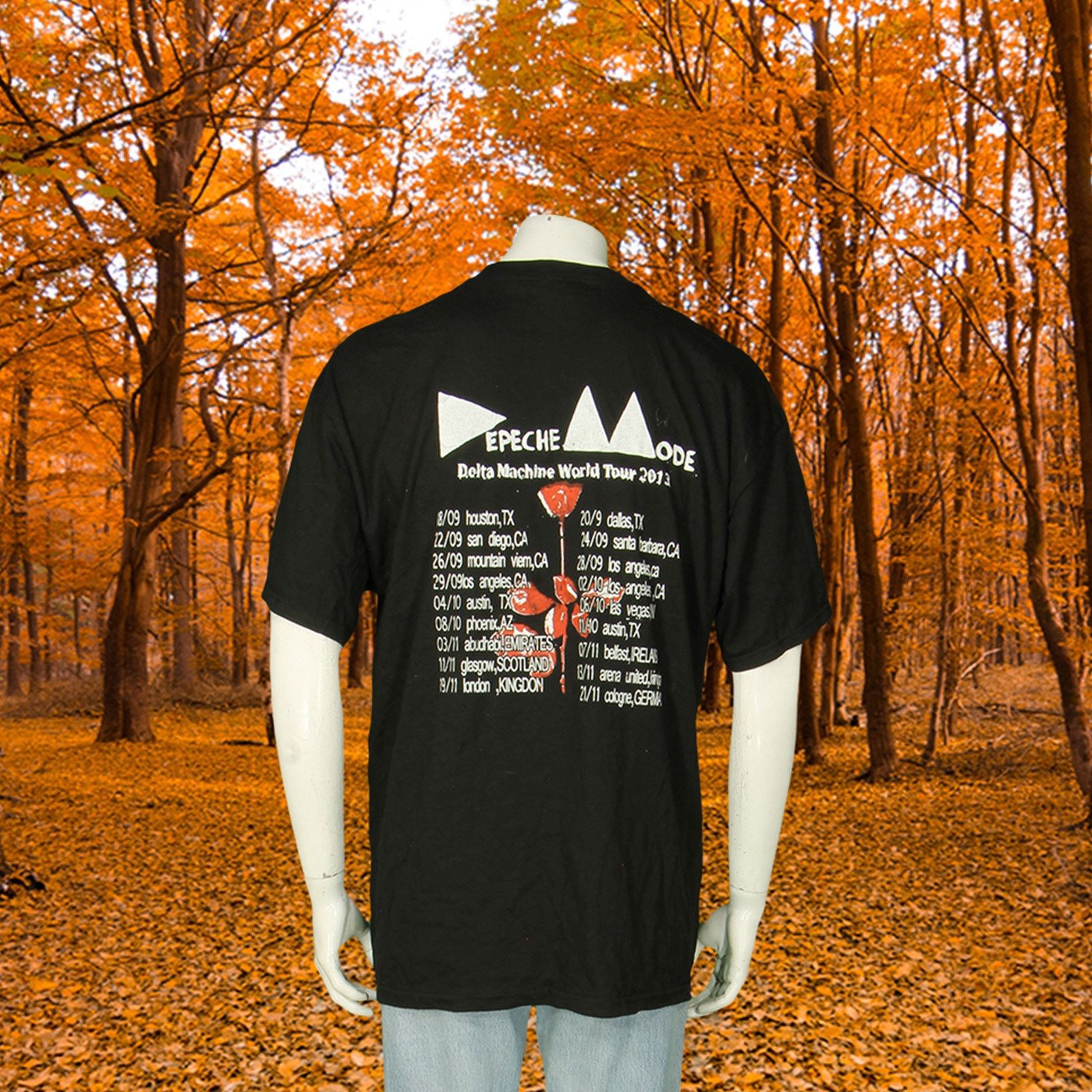 Other Y2K Depeche Mode Delta Machine World Tour 2013 Band T Shirt Size US XL / EU 56 / 4 - 3 Thumbnail