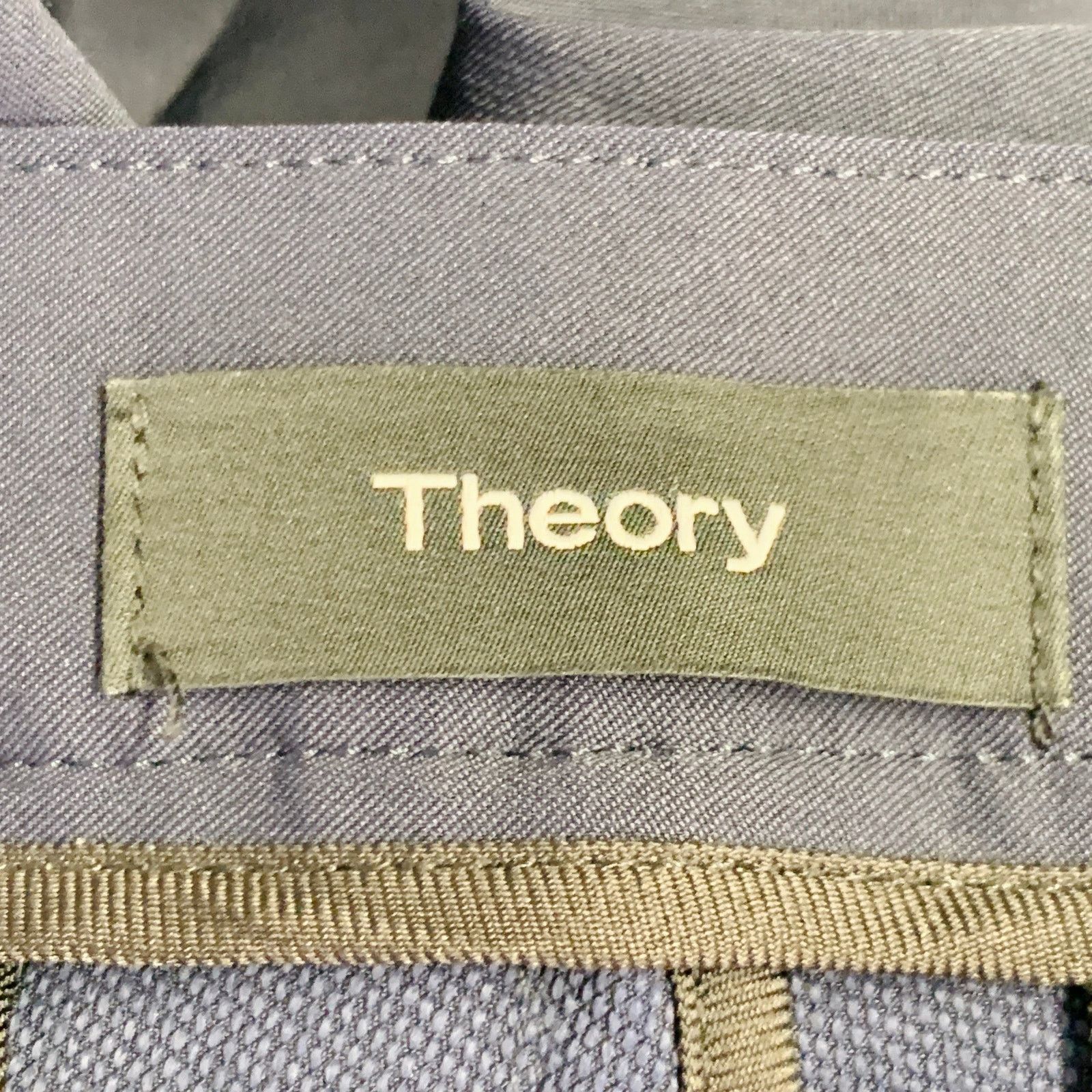 Theory THEORY Size 31 Black Polyamide Blend Flat Front Casual Pants Size US 31 - 3 Thumbnail