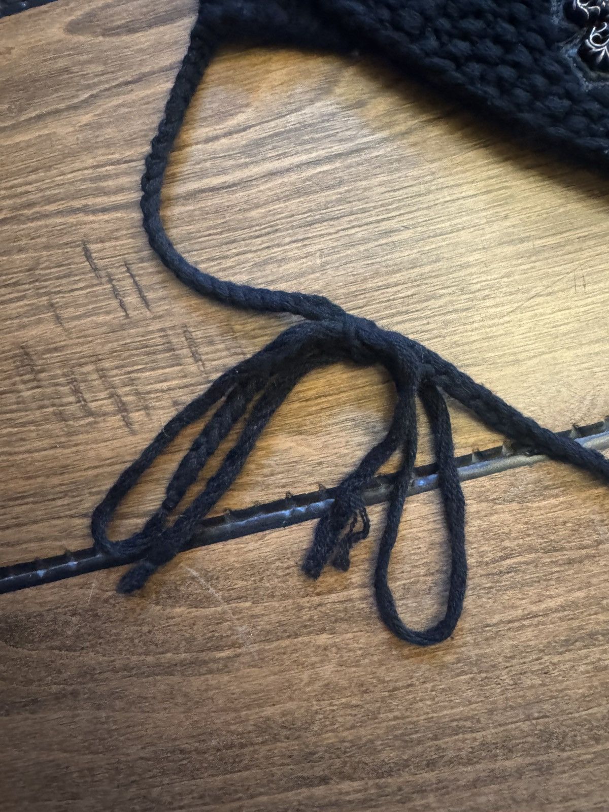 Chrome Hearts Chrome Hearts 3rd Eye Filigree Plus Pom Wool Knit Beanie Size ONE SIZE - 4 Thumbnail