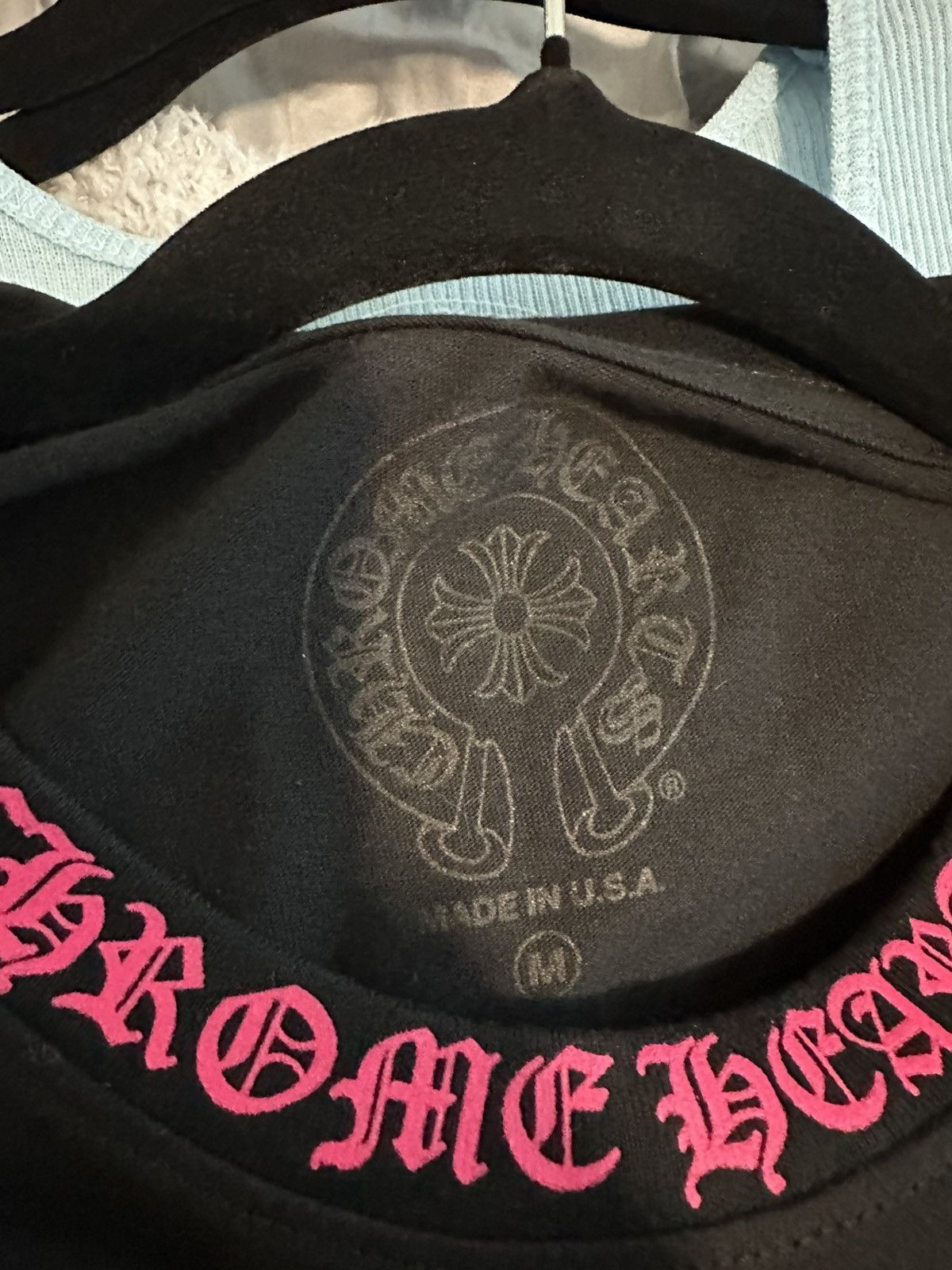Chrome Hearts Chrome Hearts Black/Pink Neck Logo L/S Size US M / EU 48-50 / 2 - 3 Thumbnail