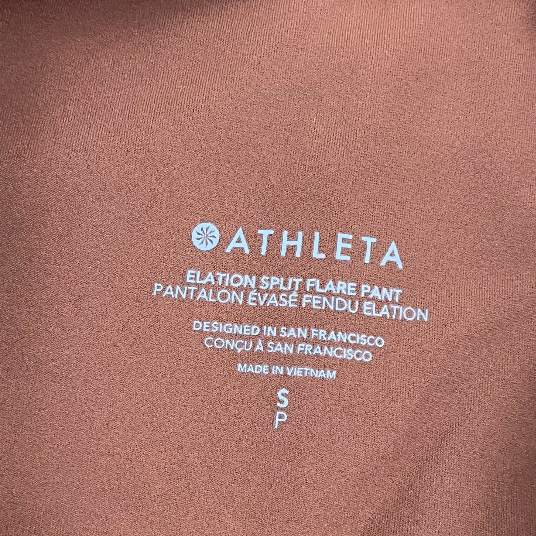 Athleta Athleta Woman Leggings Elation Split Flare Pant Orange 32" Inseam/36" (Size S) Lounge Gym Yoga Activewear Size 28" / US 6 / IT 42 - 2 Thumbnail