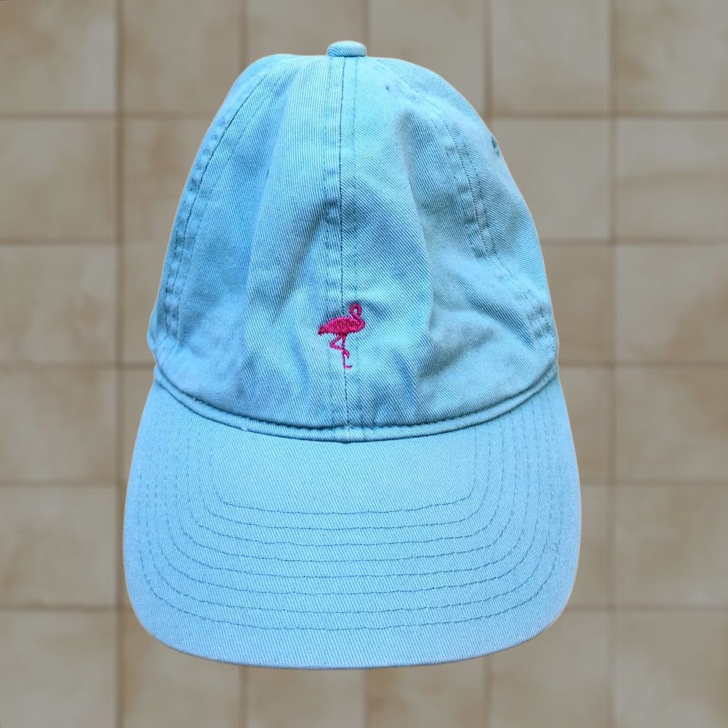 Vintage VTG San Diego Zoo Flamingo Baseball Hat Unisex Adult Dad Cap Blue Hat Size ONE SIZE - 1 Thumbnail