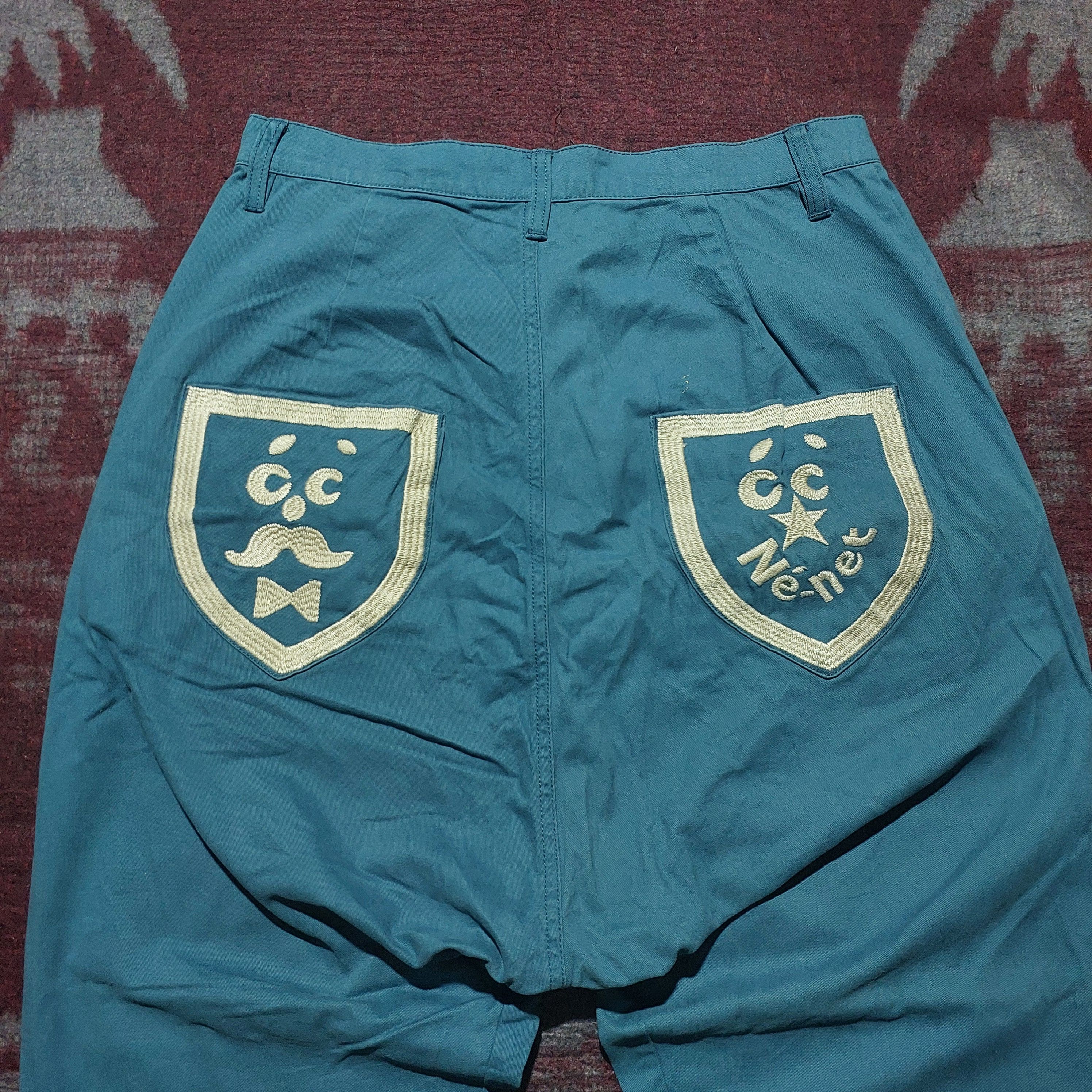 Issey Miyake Ne-Net JPG dropcrotch Embroidery pocket pants Size US 32 / EU 48 - 2 Thumbnail