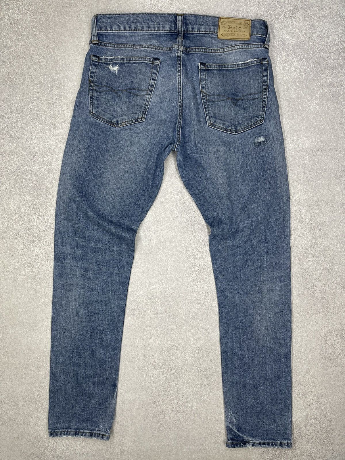 Polo Ralph Lauren Vintage Polo Ralph Lauren Distressed Denim Jeans Blue Y2K Size US 32 / EU 48 - 7 Thumbnail