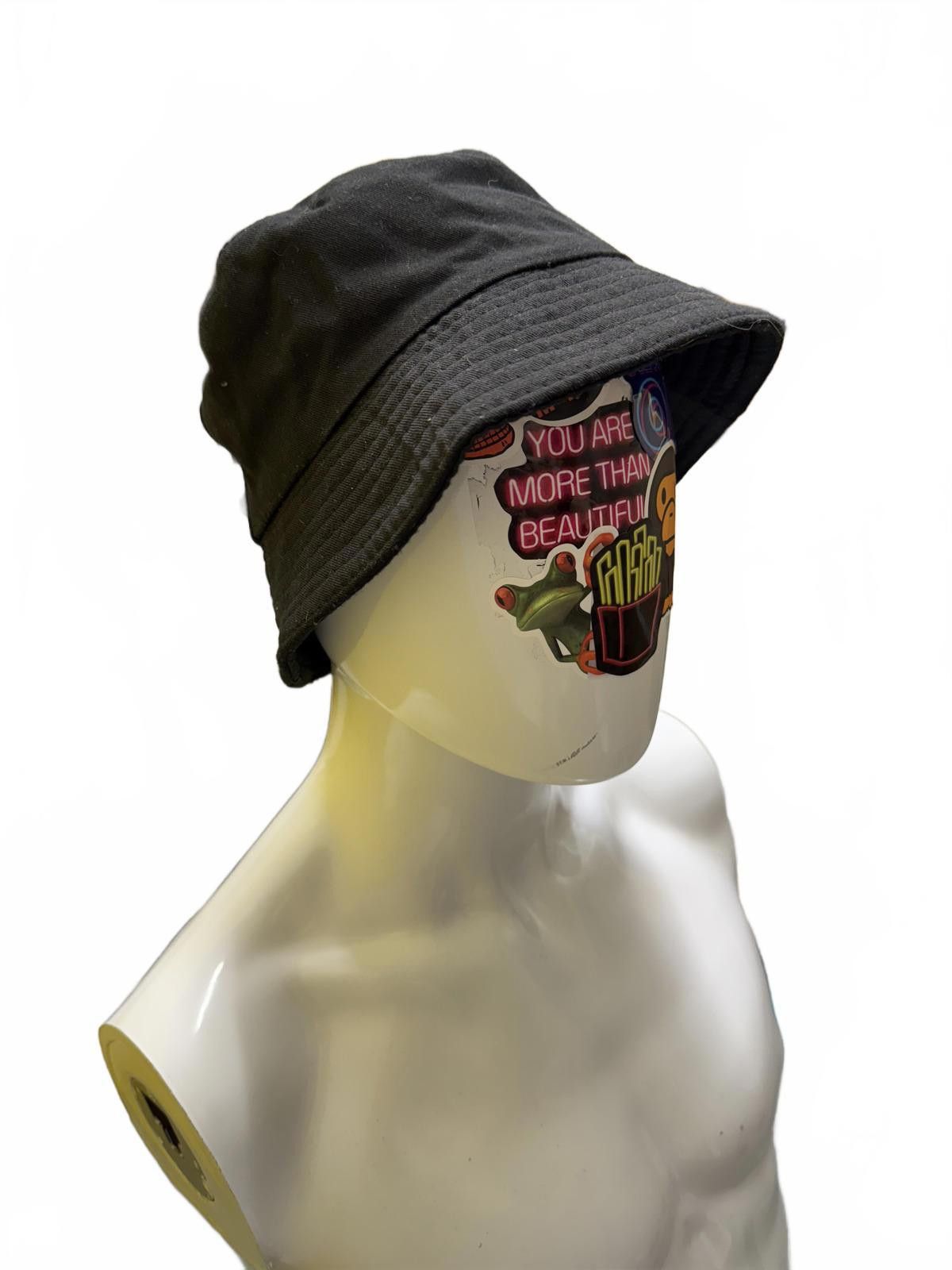 Designer Classic Black Bucket Hat Size ONE SIZE - 3 Thumbnail