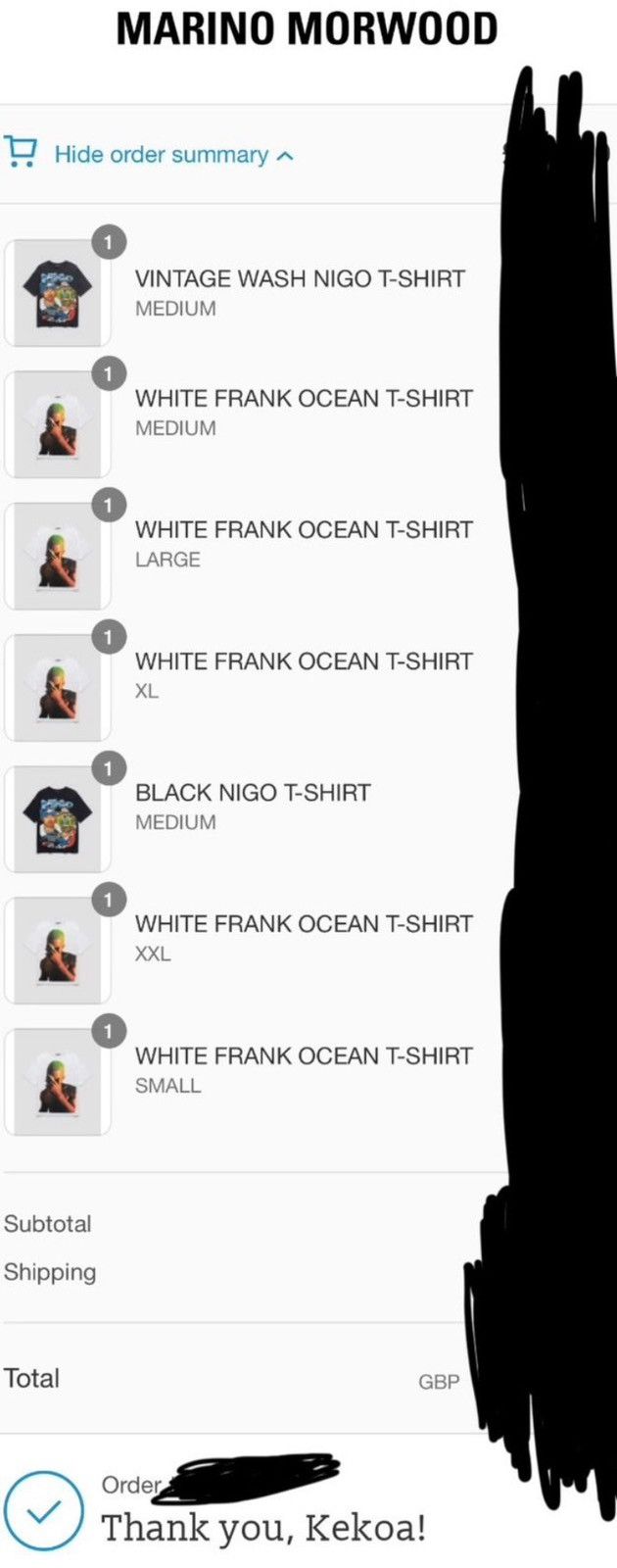 Marino Morwood LAST DROP EVER EVER Marino Morwood Nigo T-Shirt Size US M / EU 48-50 / 2 - 6 Thumbnail