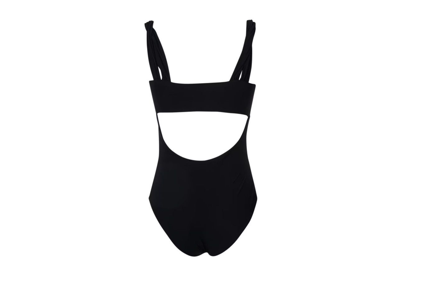 Nensi Dojaka Black Gathered Bra One Piece Swimsuit Size S / US 4 / IT 40 - 3 Thumbnail