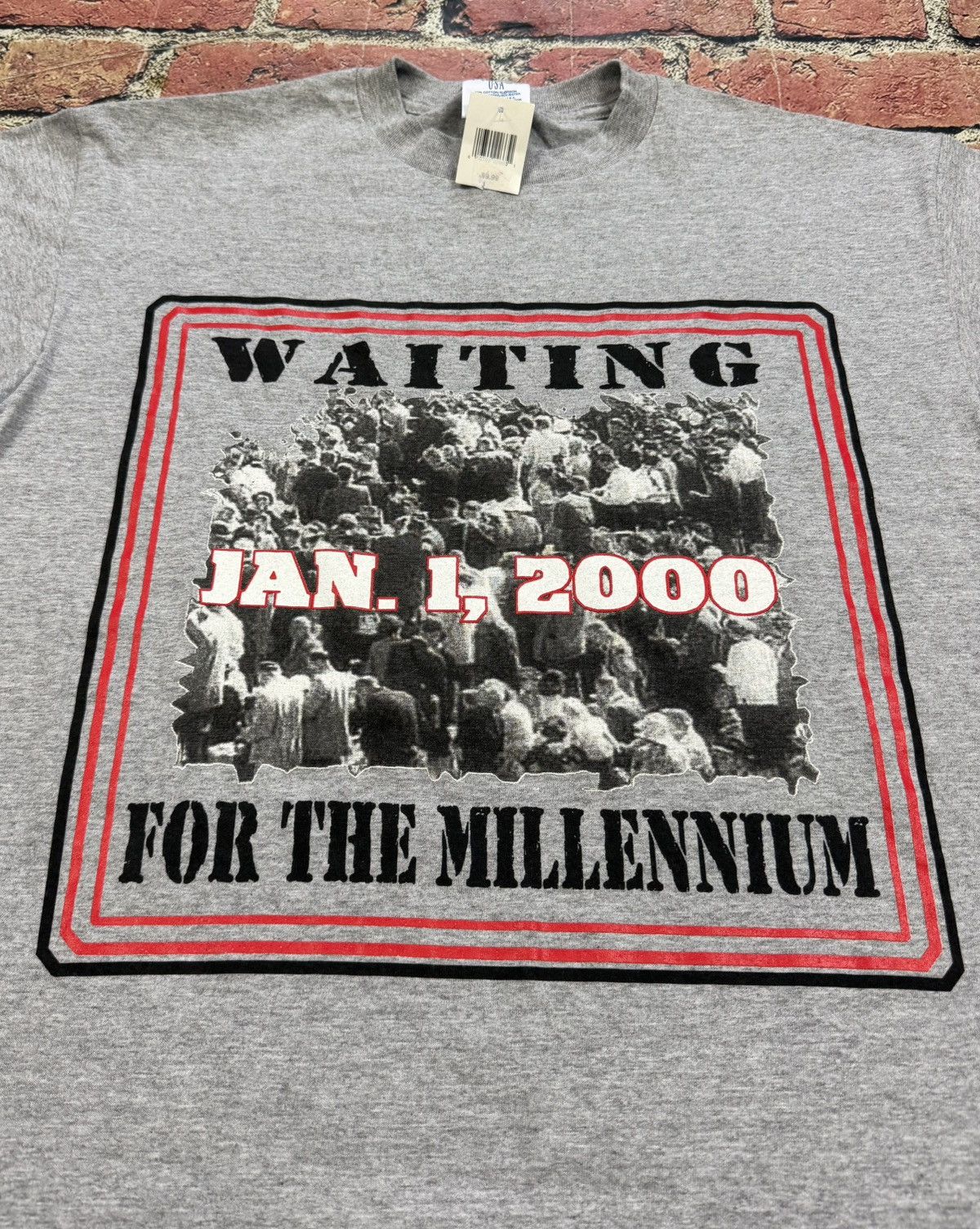 Other Vintage Waiting For The Millennium T Shirt 2000 New Years Size US L / EU 52-54 / 3 - 3 Thumbnail