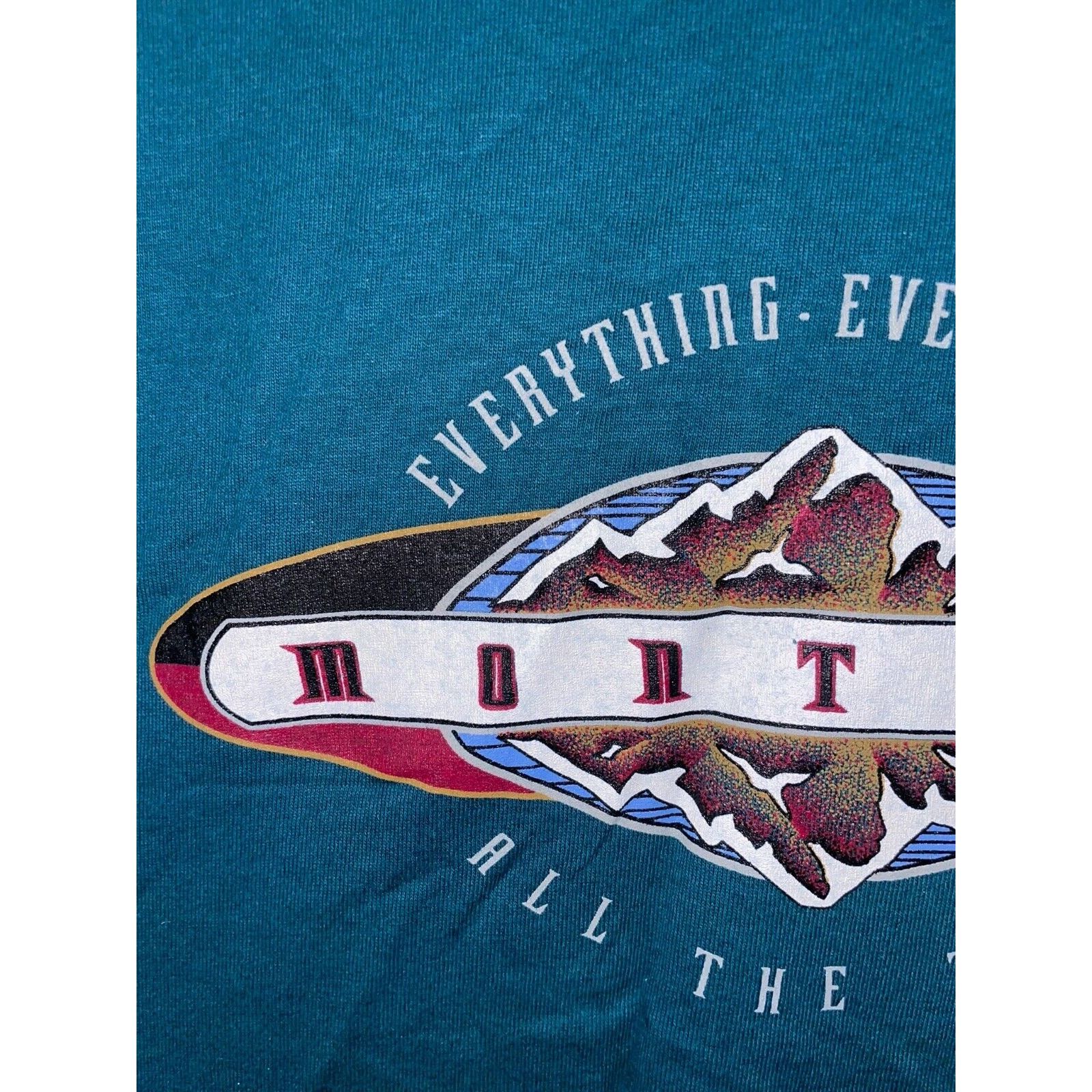 Jerzees Vintage Montana Shirt Everything Everywhere Tee 90s VTG L Size US L / EU 52-54 / 3 - 3 Thumbnail