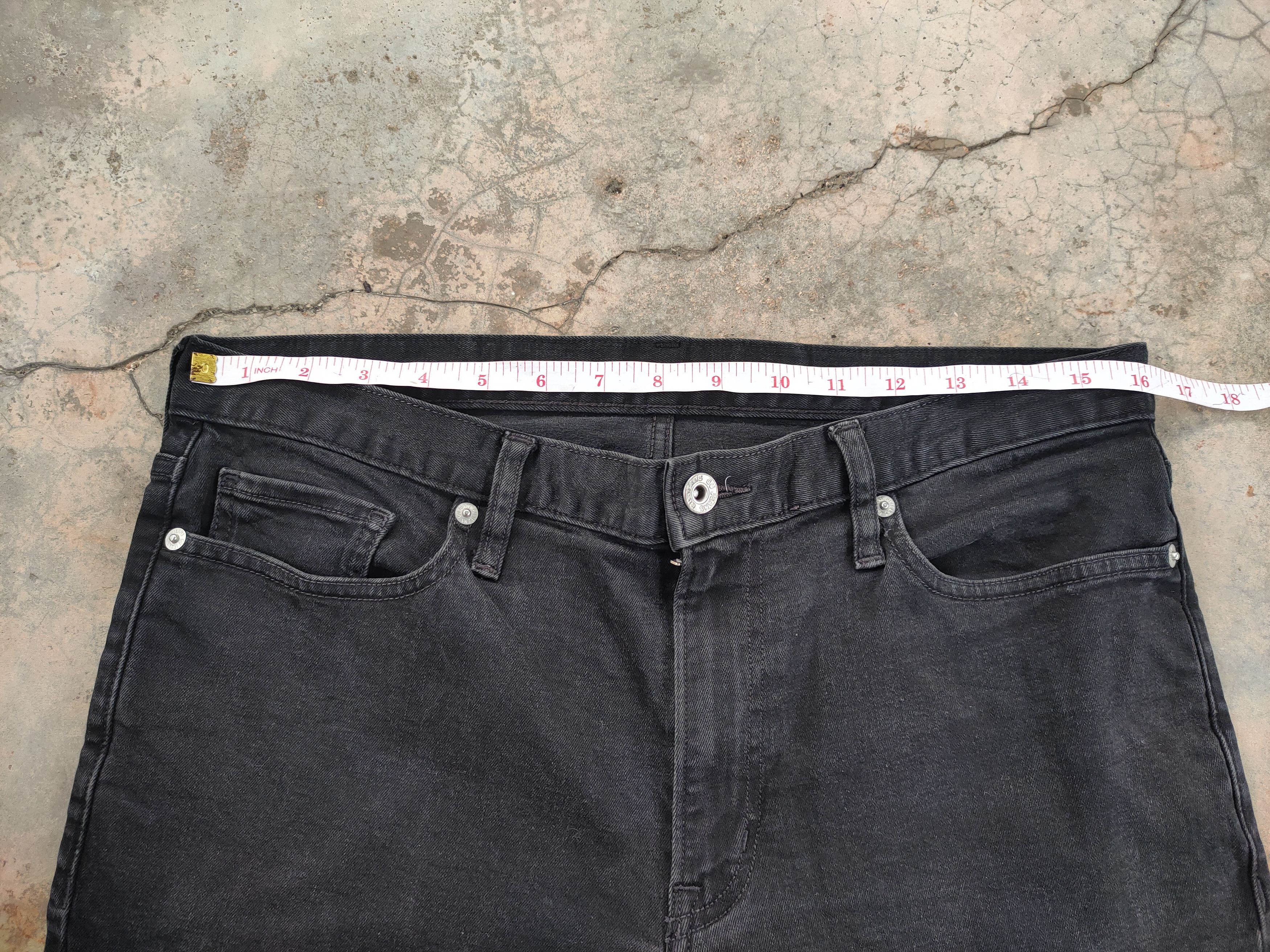 Japanese Brand VINTAGE JAPANESE SKINNY BLACK RIPPED DENIM PANTS Size US 34 / EU 50 - 6 Thumbnail