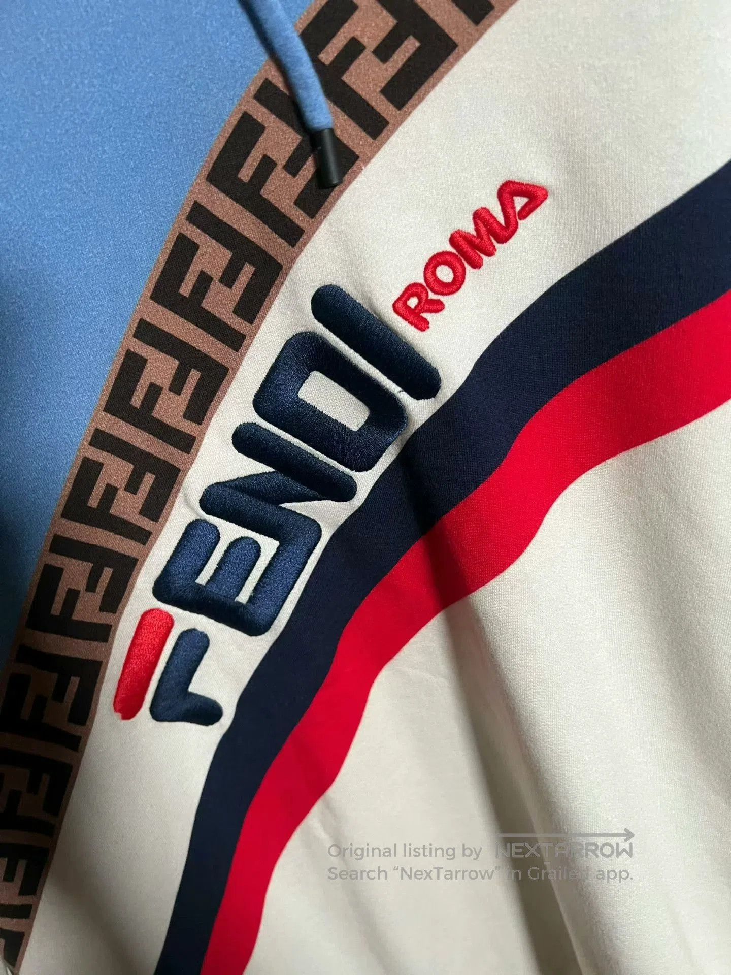 Fendi fendi color block logo hoodie in xl. Size US XL / EU 56 / 4 - 2 Thumbnail