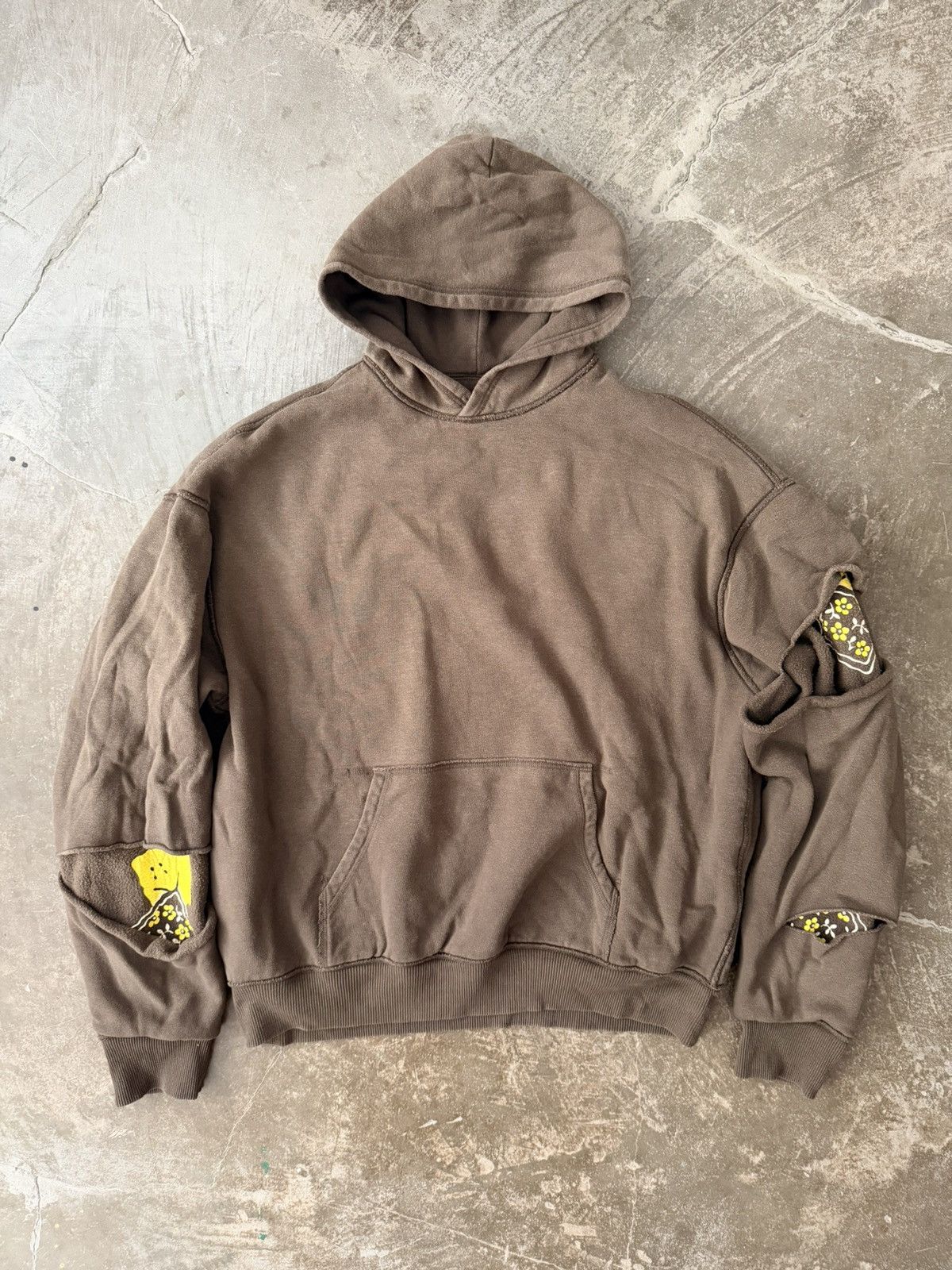 Kapital Kapital Reversible Fleece Elbow Rip Hoodie Loewe Balenciaga Size US XL / EU 56 / 4 - 1 Thumbnail
