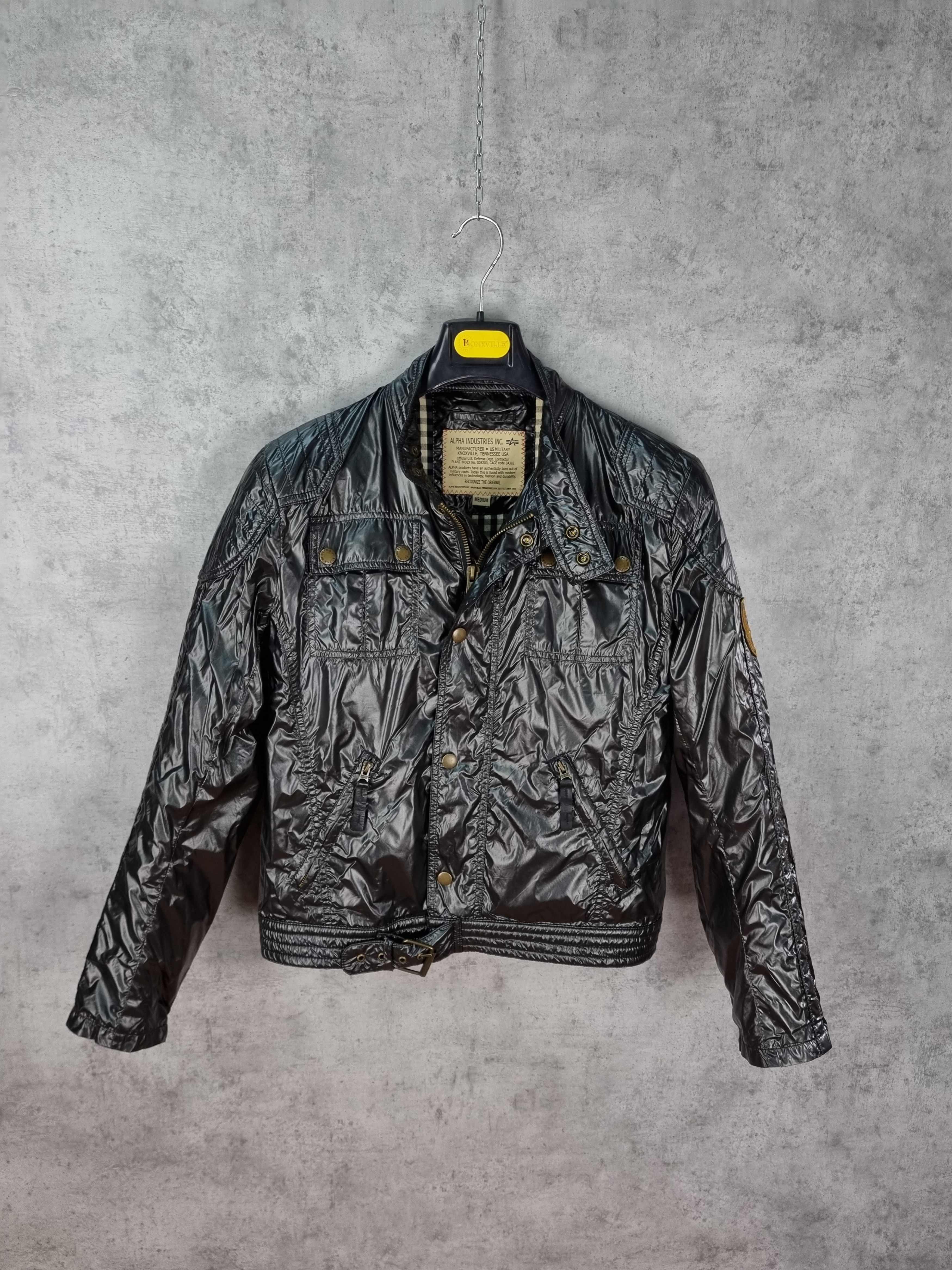 Alpha Industries Alpha Riders Knoxville US Military Biker Jacket Size US M / EU 48-50 / 2 - 2 Thumbnail