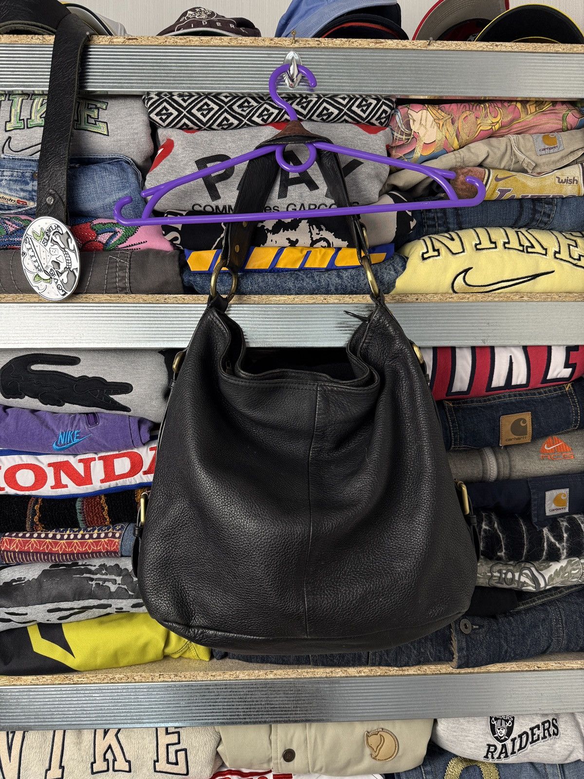 Dolce & Gabbana Vintage Dolce & Gabbana Leather Bag Y2K Metal Logo Size ONE SIZE - 2 Thumbnail
