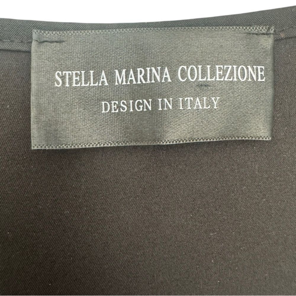 Other Stella Marina Collezione black asymmetrical zipper dress Size M / US 6-8 / IT 42-44 - 4 Thumbnail
