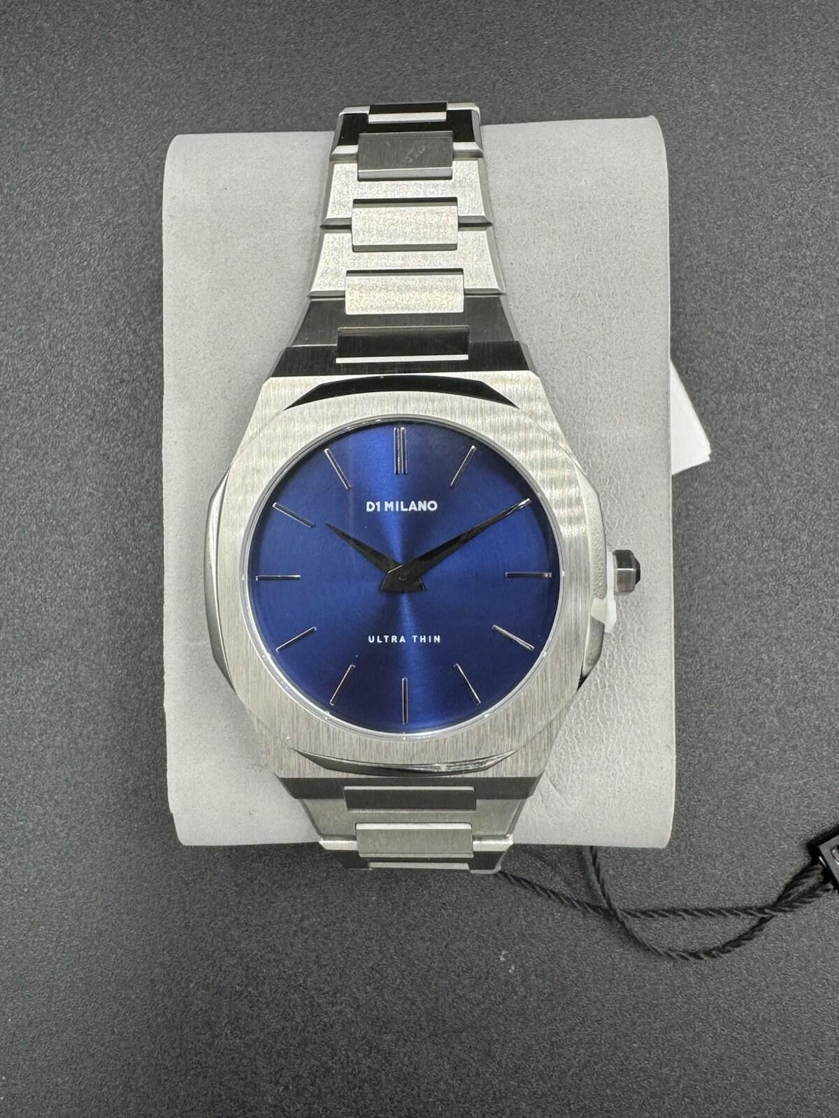 Other D1 Milano Ocean Blue Ultra Thin Silver Bracelet Watch 38mm B Size ONE SIZE - 2 Thumbnail