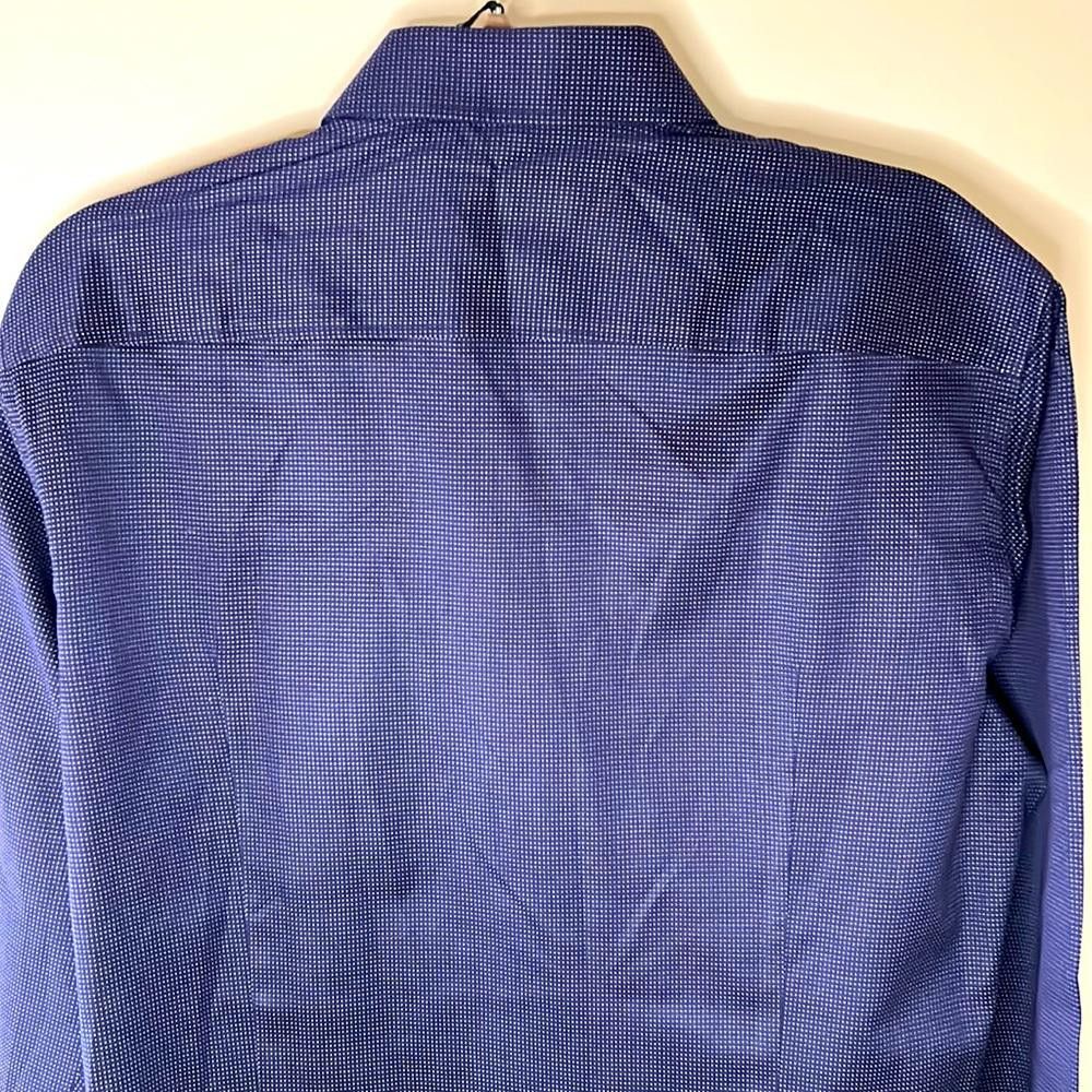 Hugo Boss NWT Slim Fit Shirt- BOSS-size 15.5-Deep Blue-100% CtnTwoply Size 38R - 6 Thumbnail