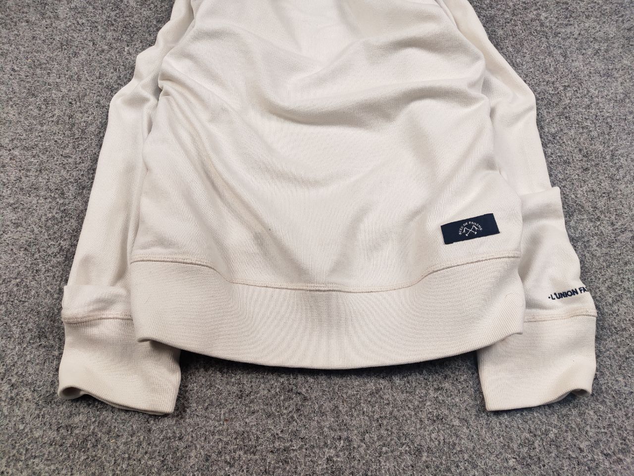 Bleu De Paname Bleu De Paname Crew Check Logo Jumper Beige Sweatshirt Size US M / EU 48-50 / 2 - 9 Thumbnail