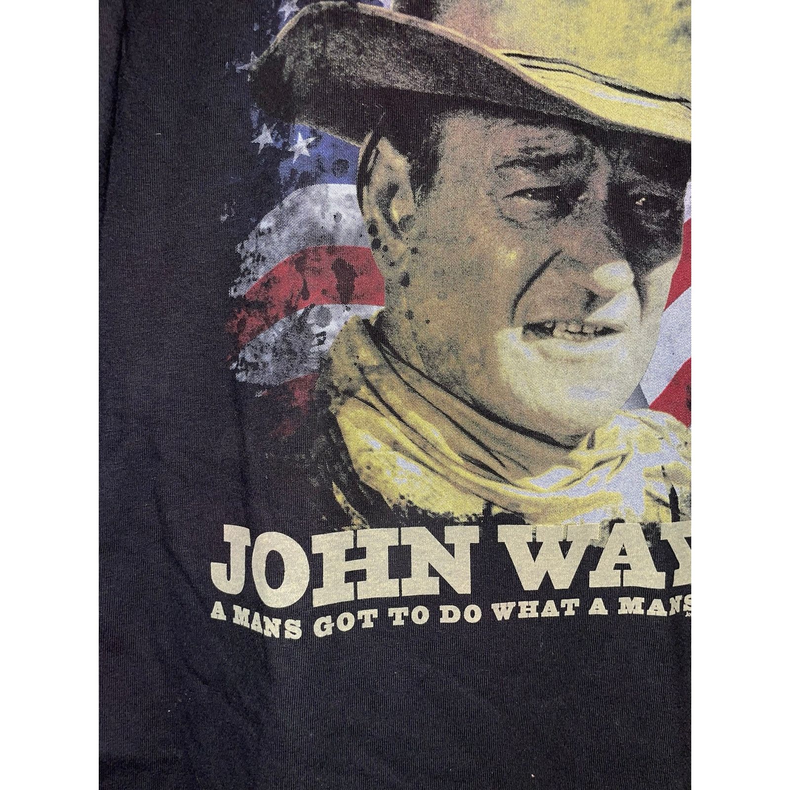 Alstyle Y2K John Wayne Mans Got To Do Black Actor Cowboy Shirt 2000s Size US M / EU 48-50 / 2 - 3 Thumbnail