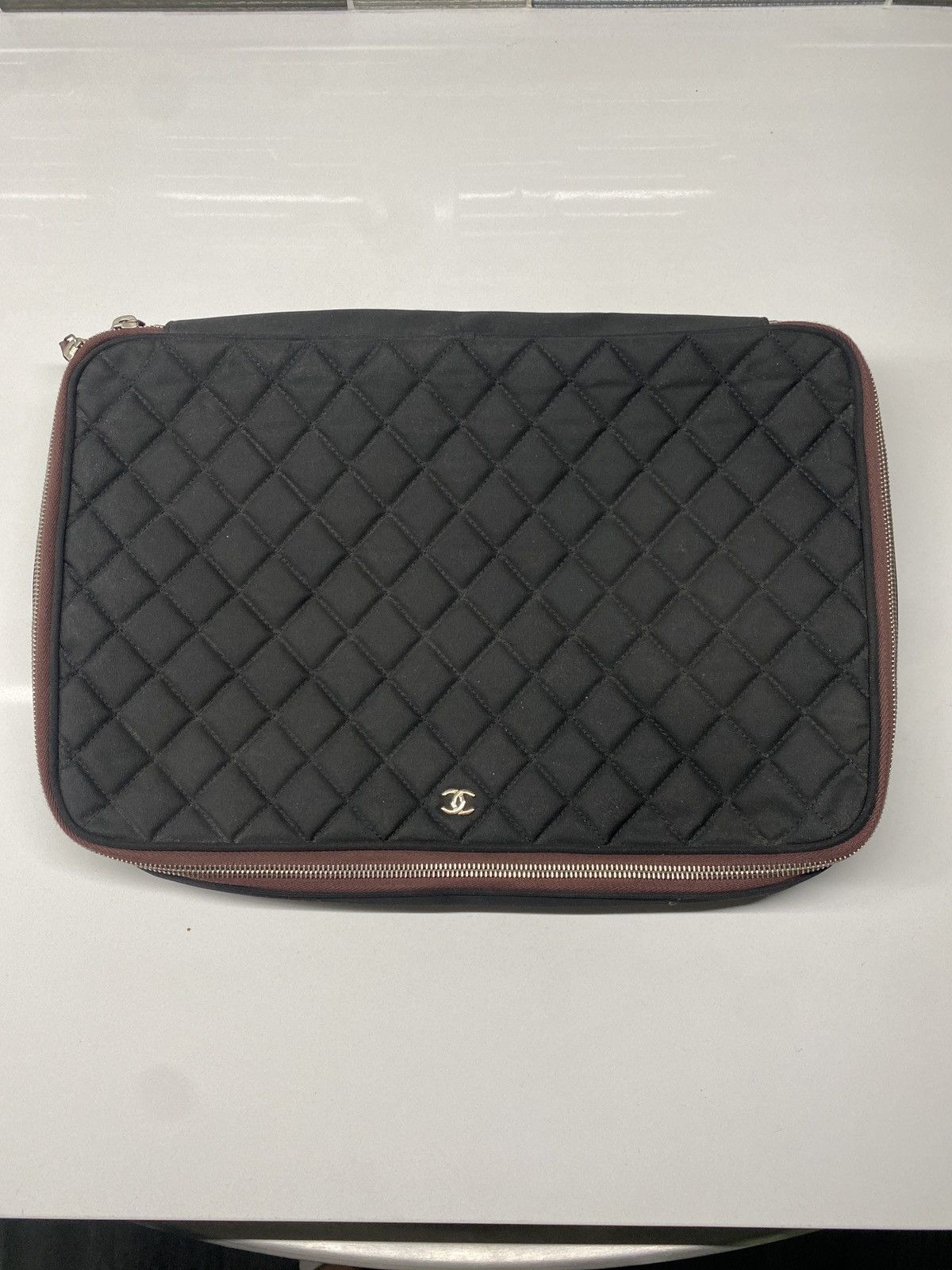 image of Quilted Chanel Travel Case in Black, Women's