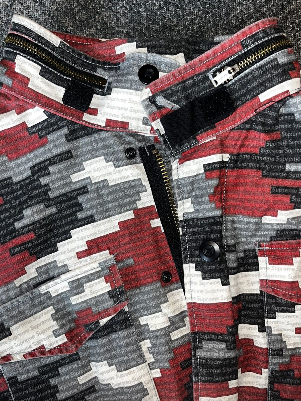 Supreme S/S21 Supreme Logo Camo M-65 Jacket ‘Red’ Size US L / EU 52-54 / 3 - 7 Thumbnail