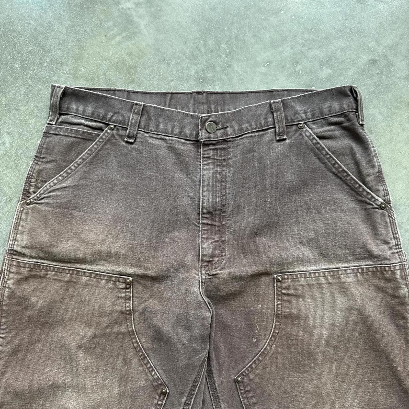 Carhartt Brown Carpenter Carhartt Double Knee Vintage Work Pants Size US 38 / EU 54 - 3 Thumbnail