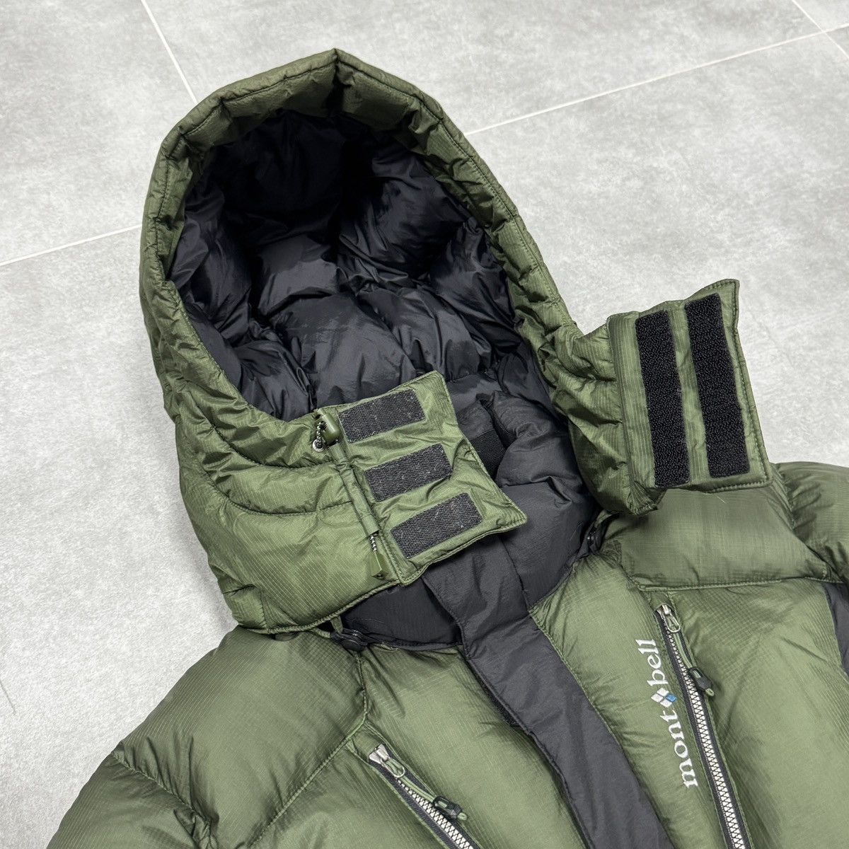 Montbell Montbell Multi Pocket Puffer Down Jacket Men Dark Green Size US L / EU 52-54 / 3 - 10 Thumbnail