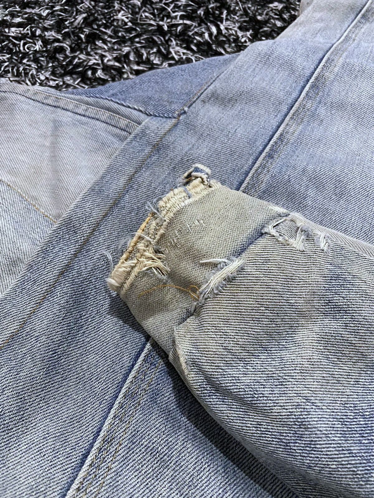 Aria Stressed Depressed Denim Jacket Size US M / EU 48-50 / 2 - 2 Thumbnail