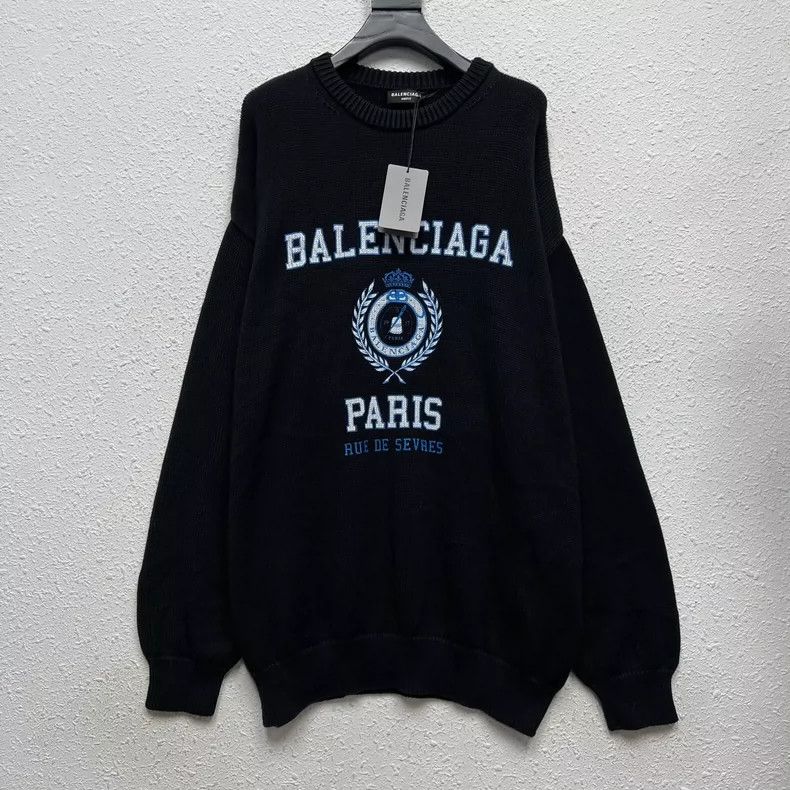 Balenciaga Balenciaga Wheat Crown Knitted Sweater Size US L / EU 52-54 / 3 - 1 Thumbnail