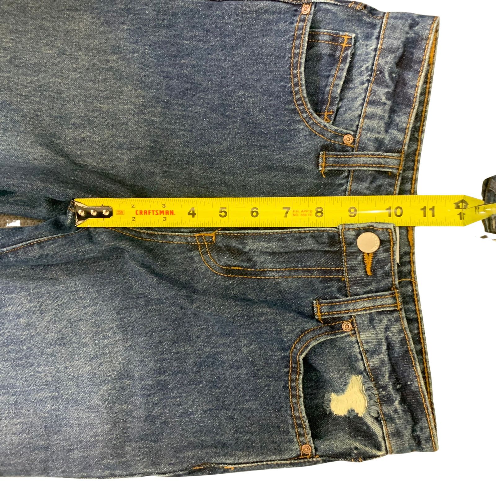 Rsq Distressed Wide Leg Jeans | Women's 12 | RSQ Size 34" / US 12 / IT 48 - 6 Thumbnail
