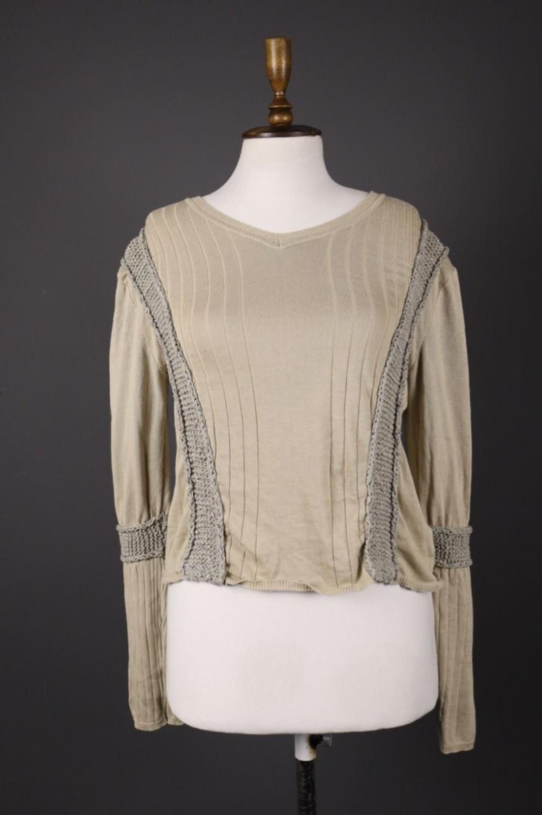 Just Cavalli Just Cavalli Ivory Lagenlook Embroidered Sweater Size 50 Size M / US 6-8 / IT 42-44 - 1 Thumbnail