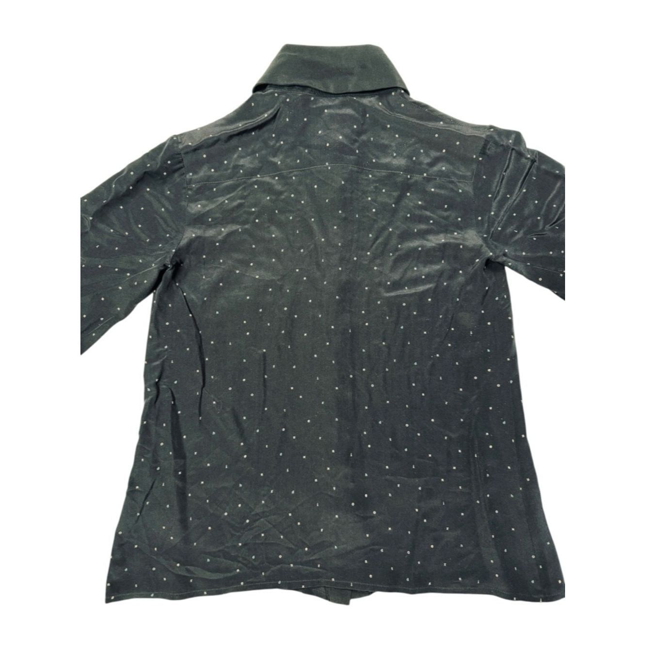 Other New Hunter Dixon Silk Black Alphabet Print Blouse Size S Size S / US 4 / IT 40 - 5 Thumbnail