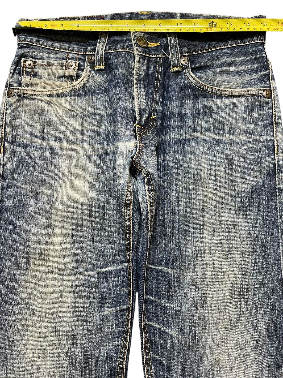 Vintage 90s Edwin Japan 502 Faded Wash Distress Jeans