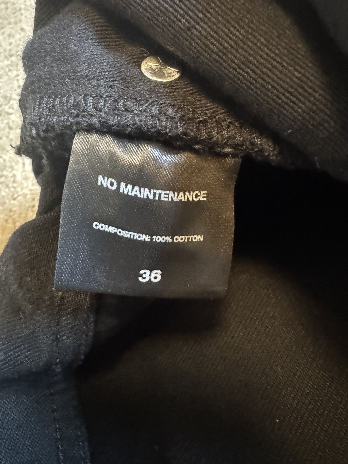 No Maintenance Black Denim Size US 36 / EU 52 - 8 Thumbnail