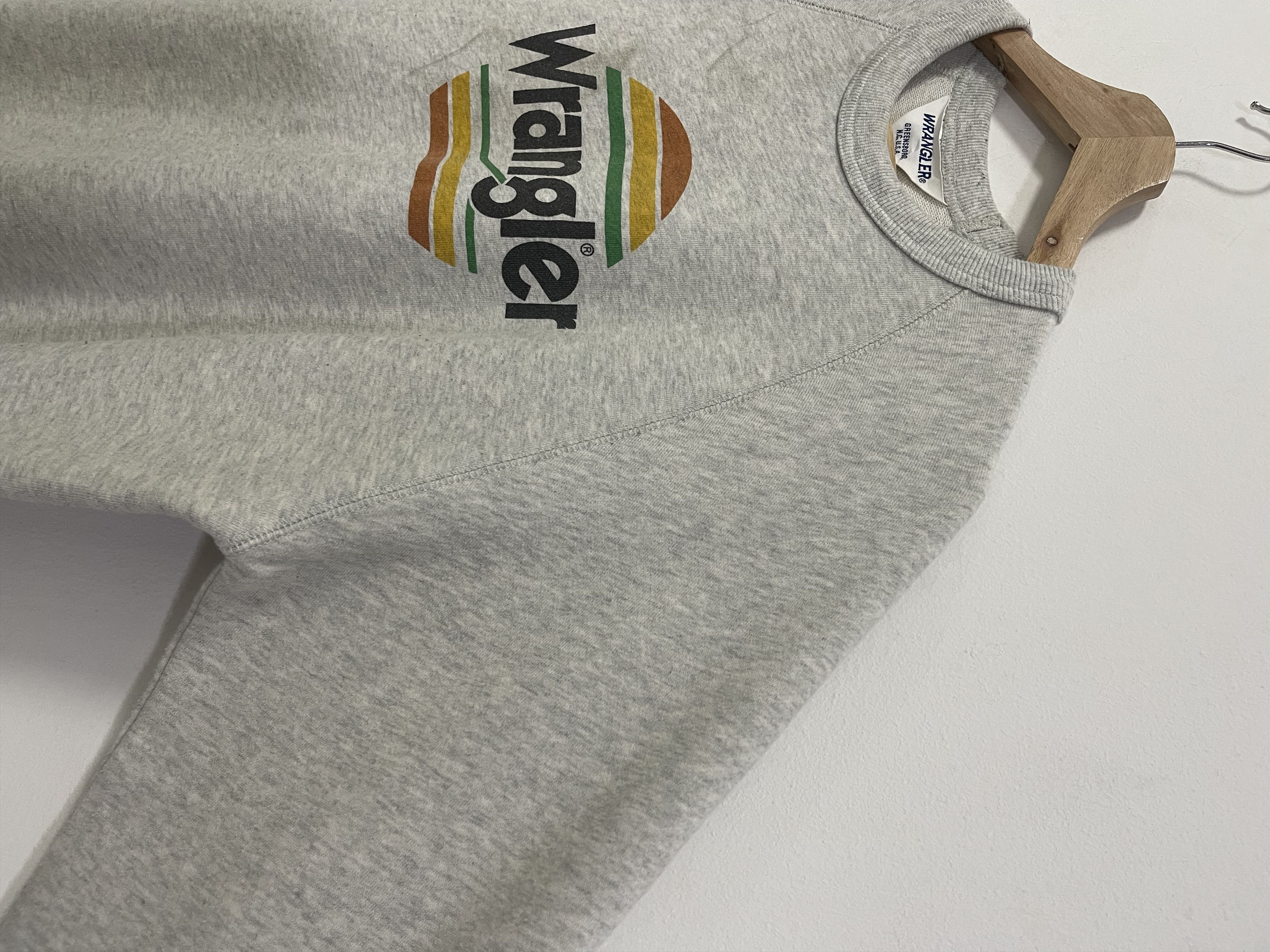 Vintage × Wrangler Vintage Wrangler Spellout Printed Logo Crewneck Sweatshirt Size US S / EU 44-46 / 1 - 3 Thumbnail