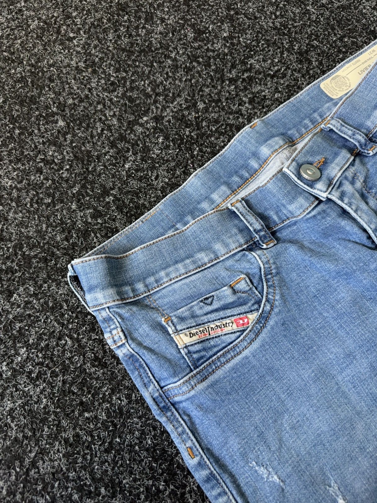 Diesel Luxury Y2K Diesel Livier-Ankle Light Wash Skinny Jeans W31 Size 31" - 7 Thumbnail