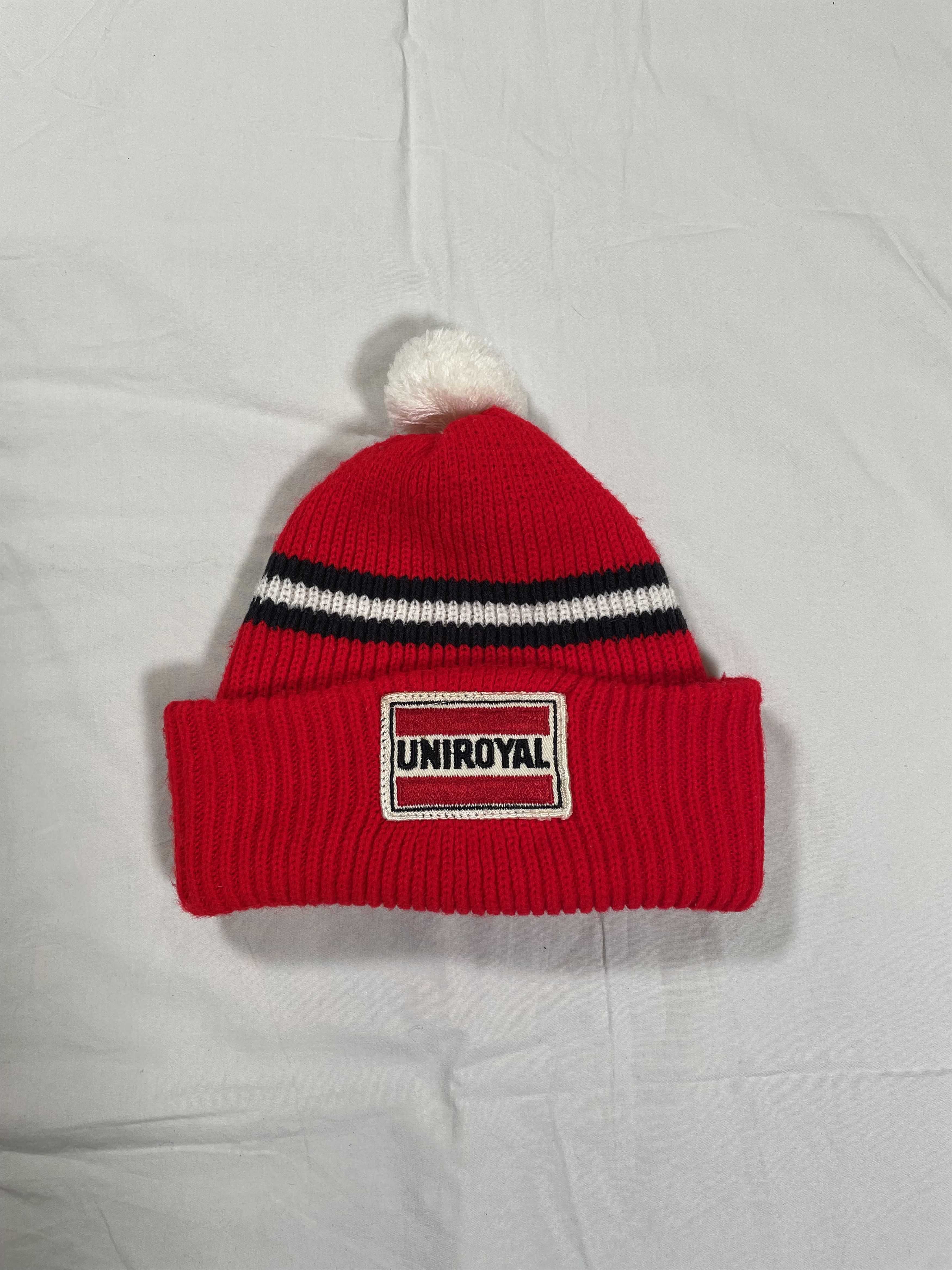 Vintage True Vintage 1970's Uniroyal Knit Pom Pom Beanie/Toque Hat Size ONE SIZE - 1 Thumbnail