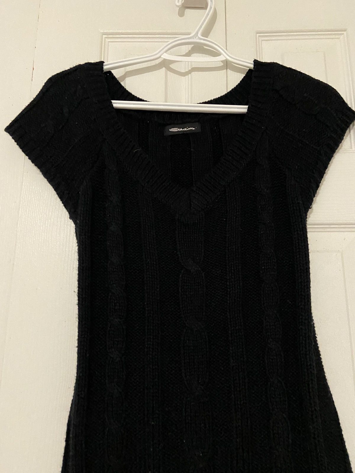 Other 2000s Black Sweater Dress with Pockets Size S / US 4 / IT 40 - 2 Thumbnail