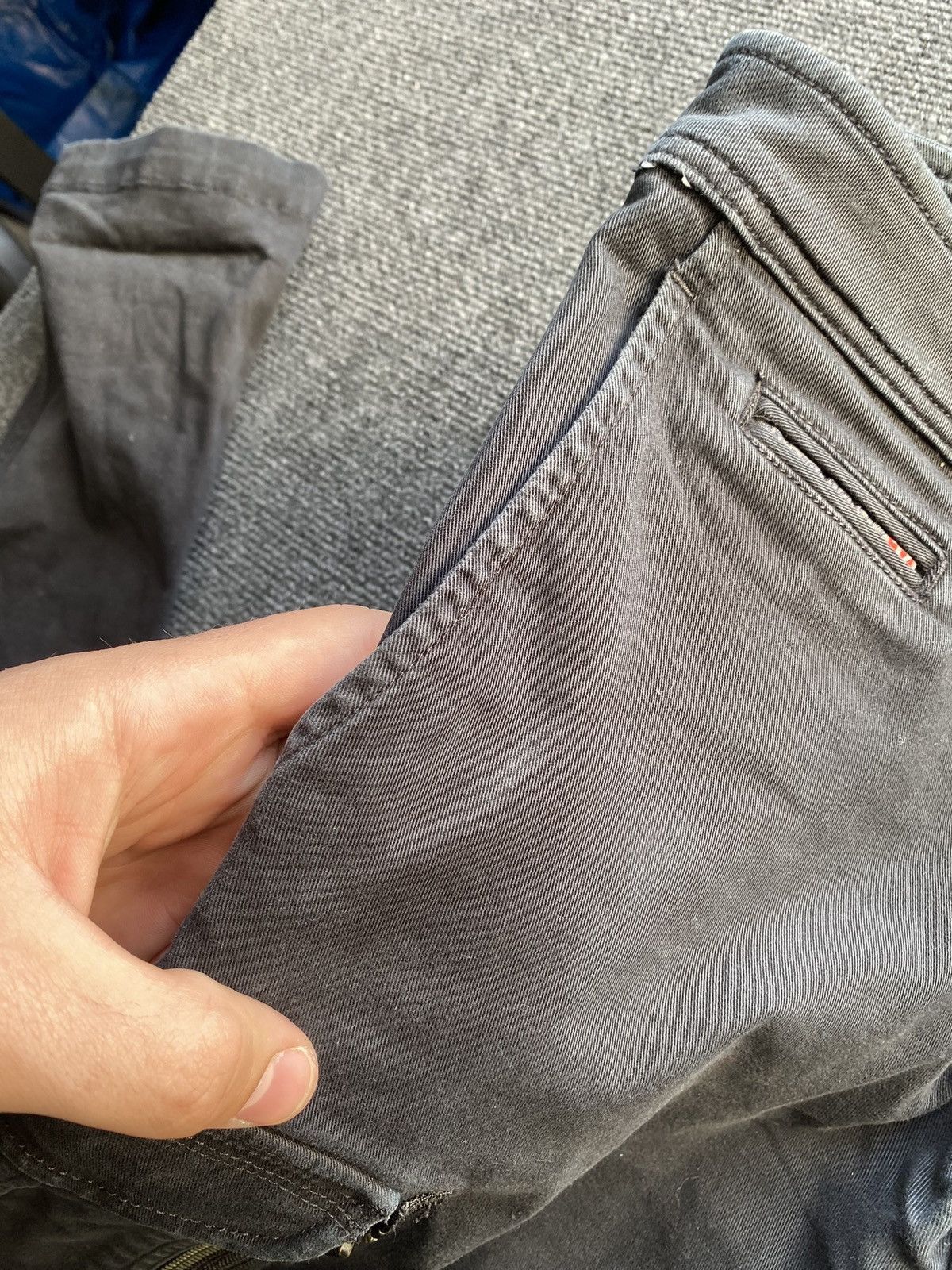 Diesel 🔥Opium Punk Diesel cargo black faded opium pants Size US 33 - 10 Thumbnail