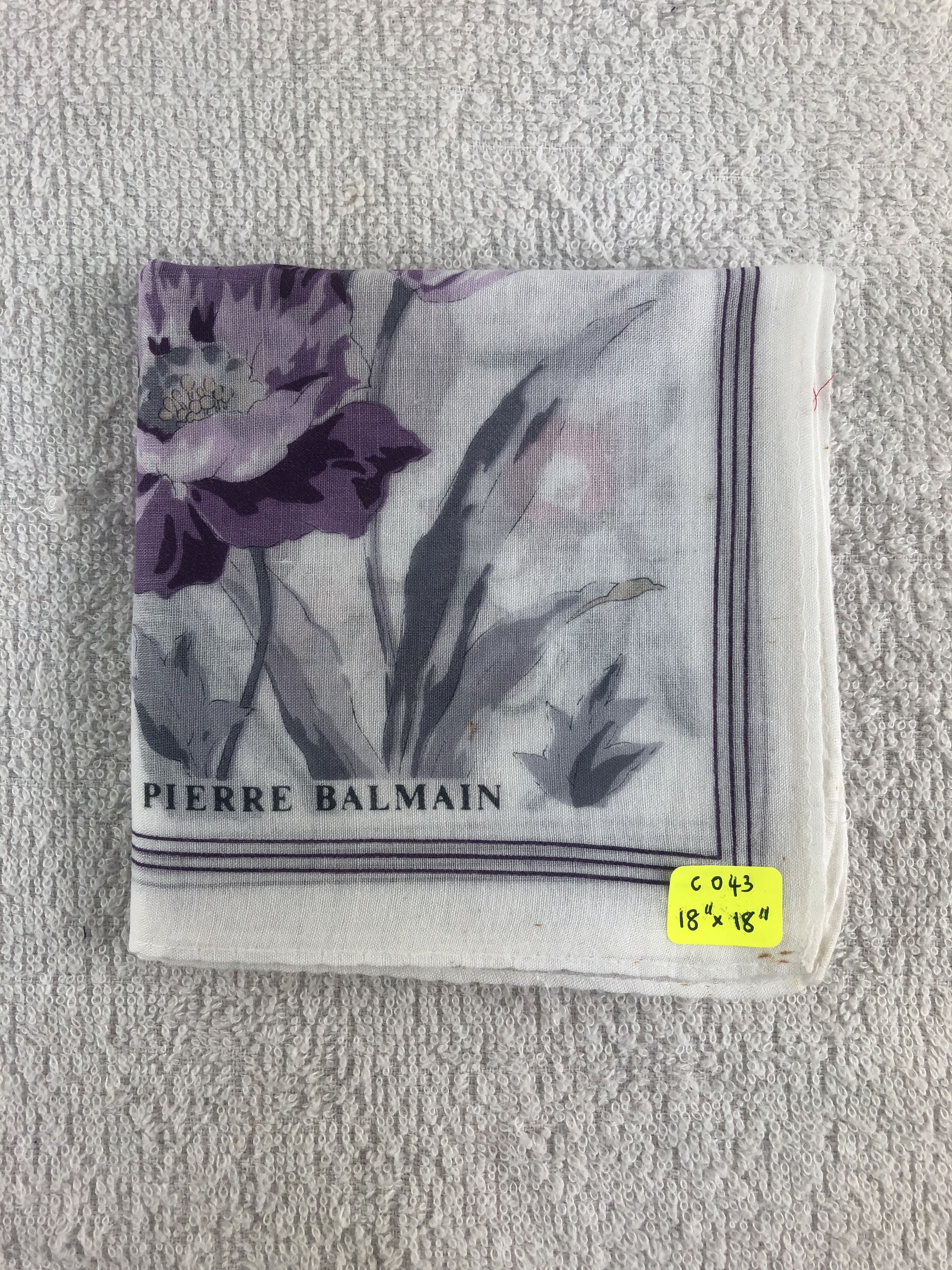 Pierre Balmain Pierre Balmain Handkerchief / Bandana / Neckerchief C043 Size ONE SIZE - 6 Thumbnail